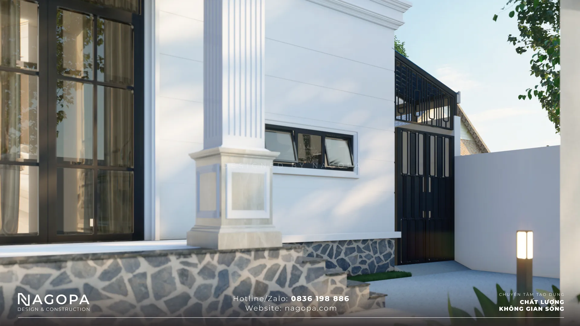 biệt thự ngang 8m dài 15m tại thuận an 3