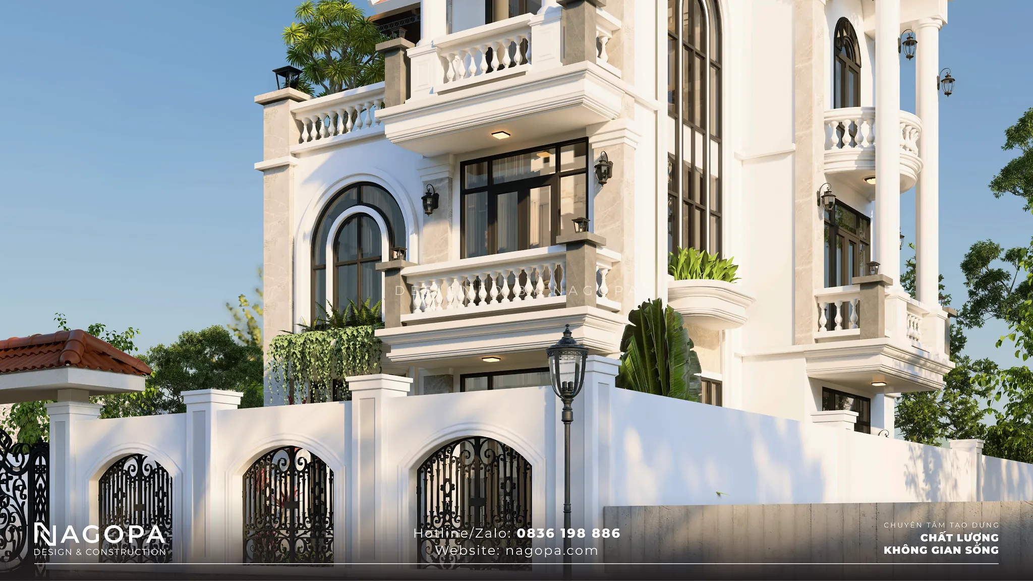 Biệt thự tân cổ điển 3 tầng mặt tiền 8m GO2422 9