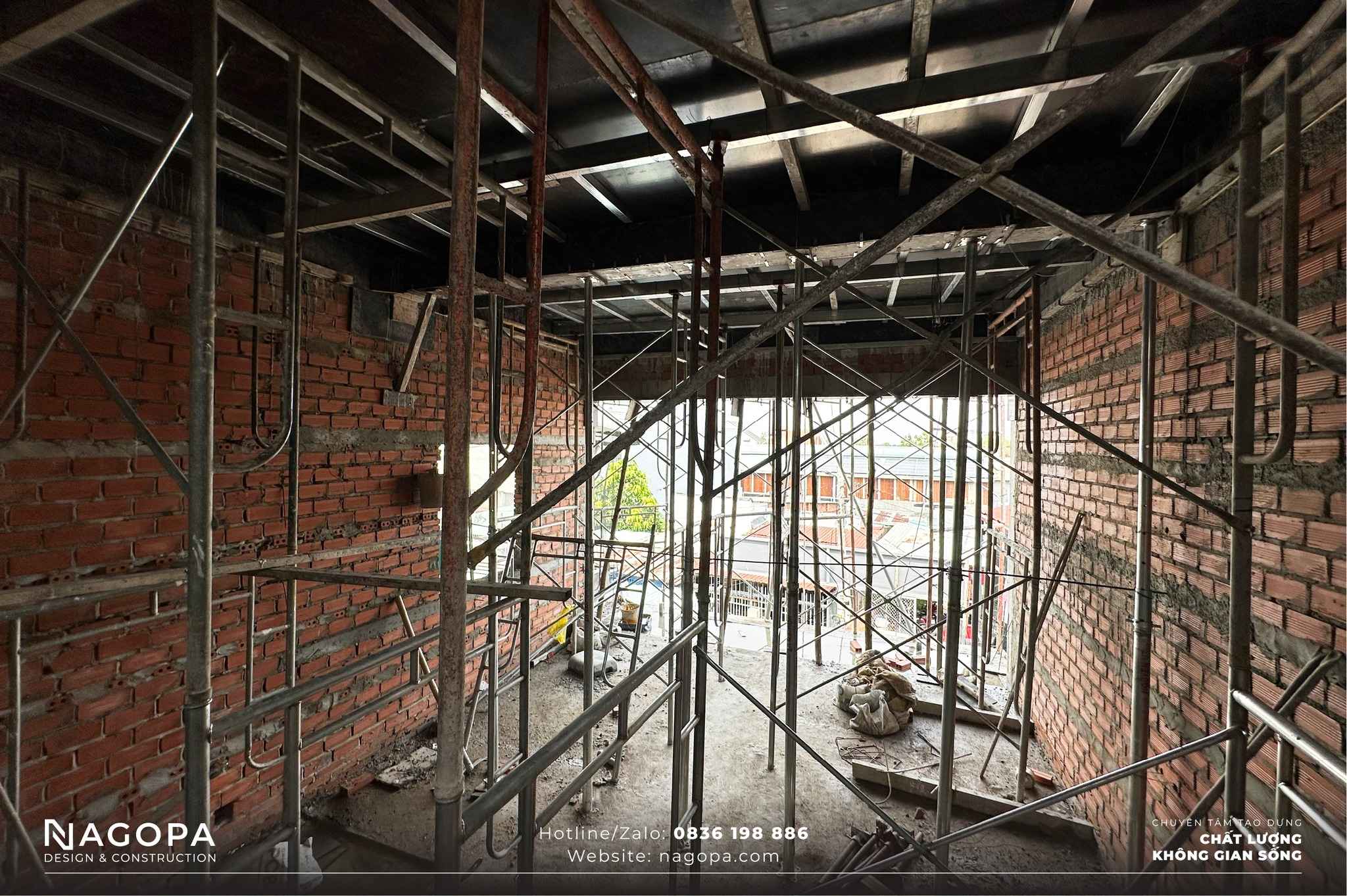 đóng coppha dầm sàn lầu 2 công trình anhs house thủ dầu một 2