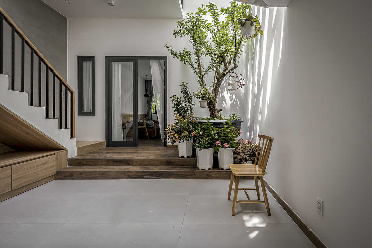 Mẫu nhà phố 4 tầng tràn ngập ánh sáng, cây xanh được yêu thích 10