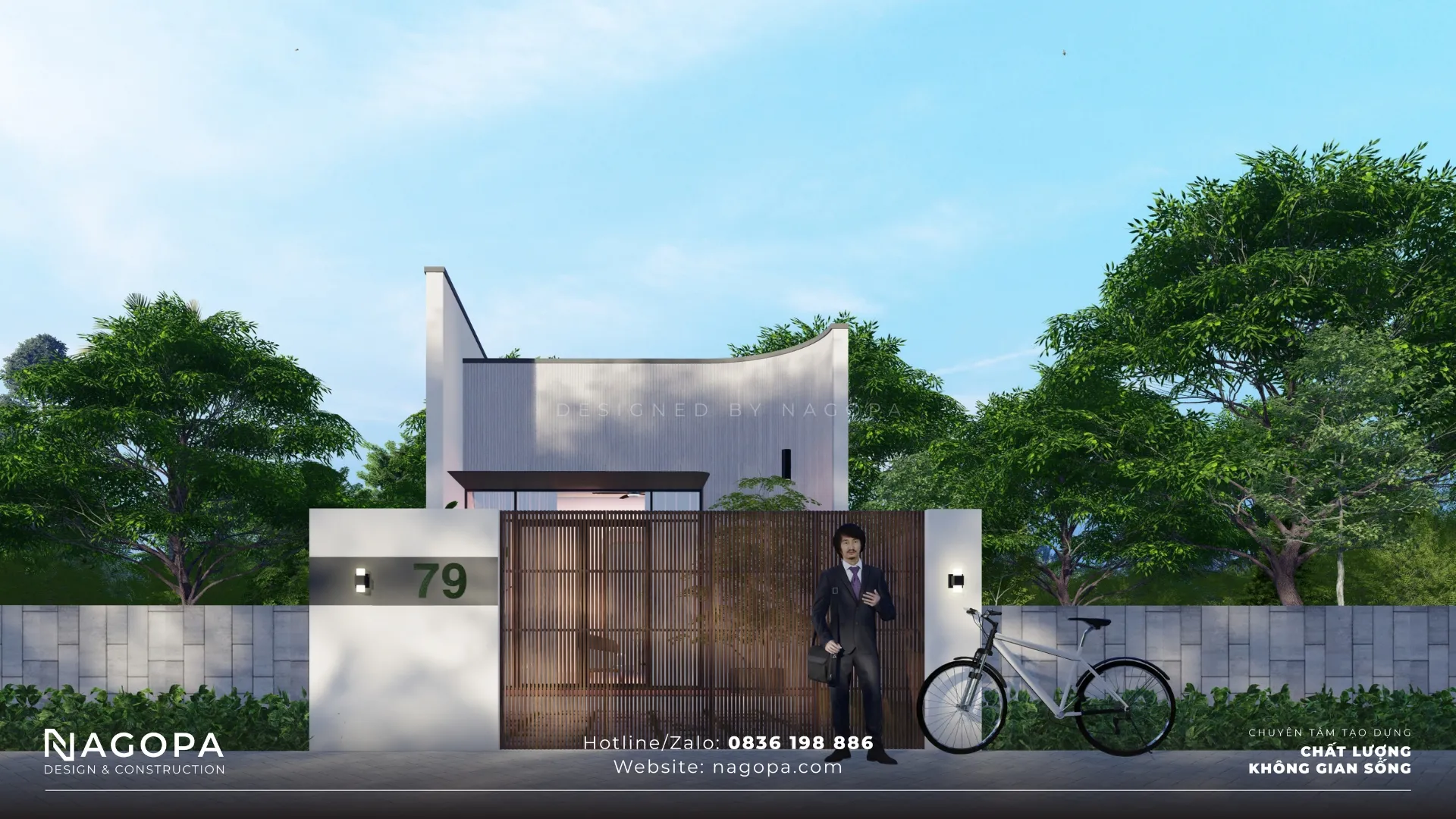 nhà cấp 3 5x25m có 2 phòng ngủ 1