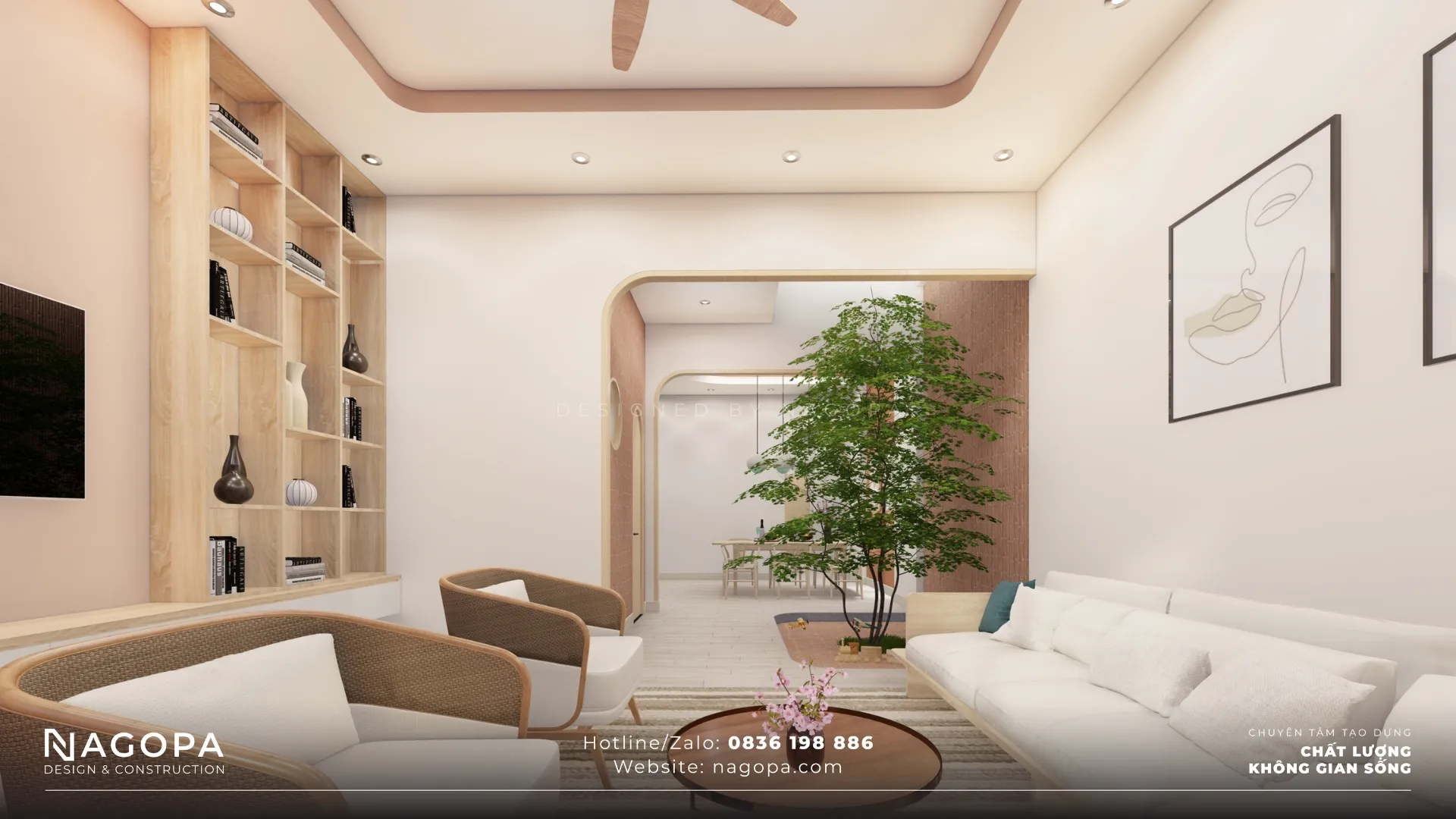 nhà cấp 3 5x25m có 2 phòng ngủ 6