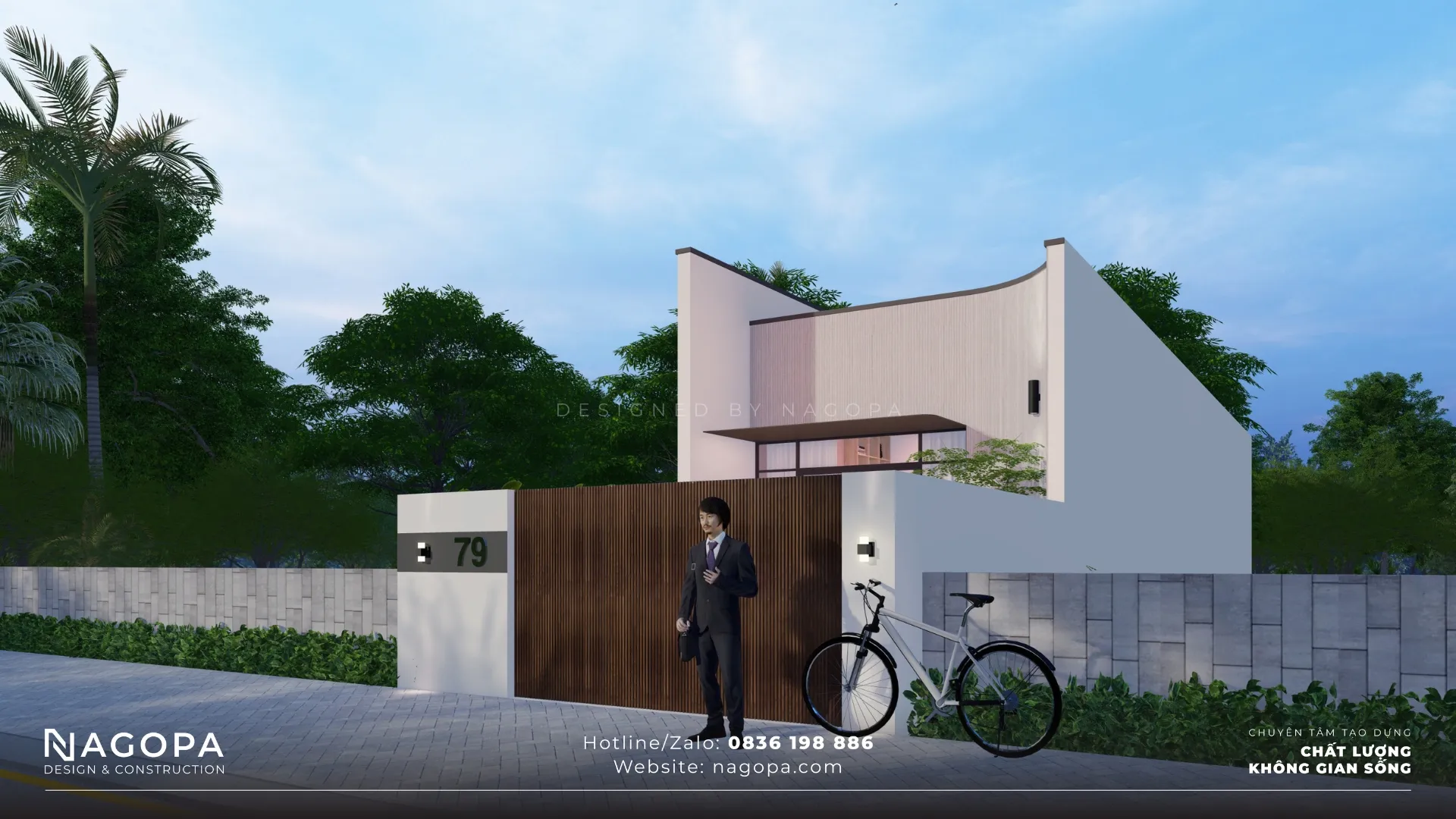 nhà cấp 3 5x25m có 2 phòng ngủ 