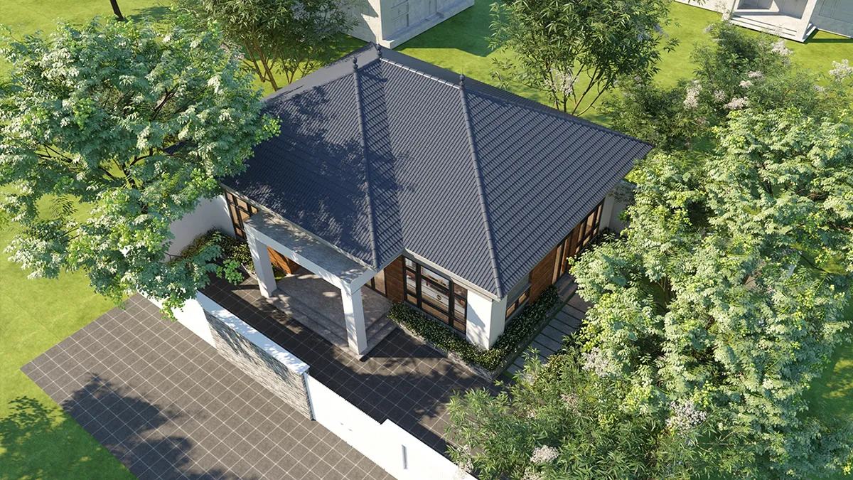 nhà cấp 4 mái nhật hiện đại xu hướng hiện nay 2