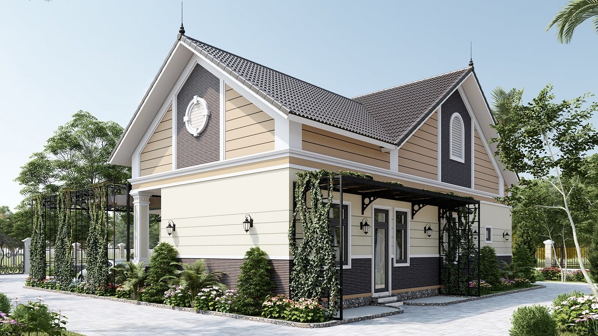 nhà cấp 4 mái thái có 4 phòng ngủ đẹp 1