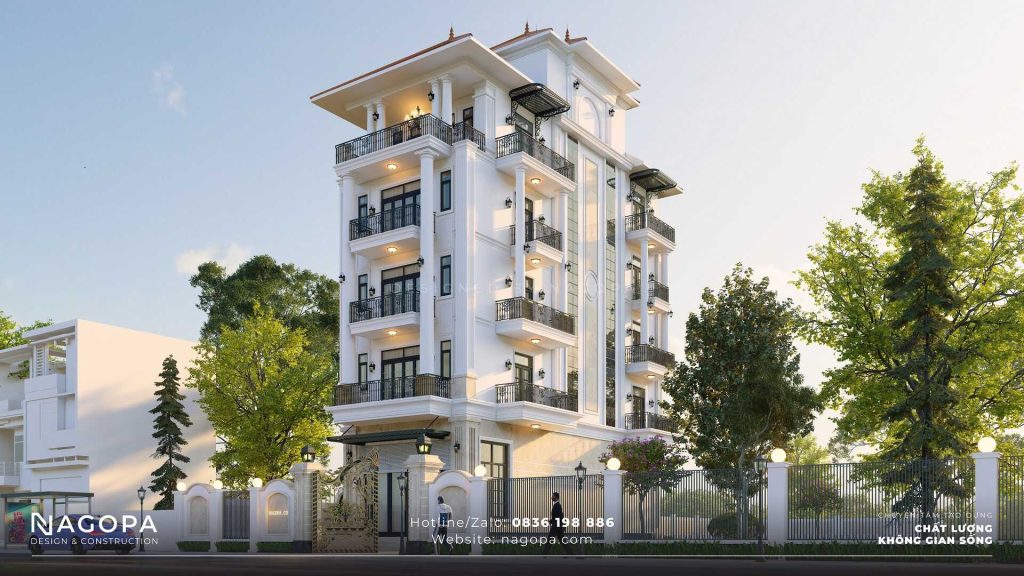 Nhà phố 6 tầng tân cổ điển tại Dầu Tiếng