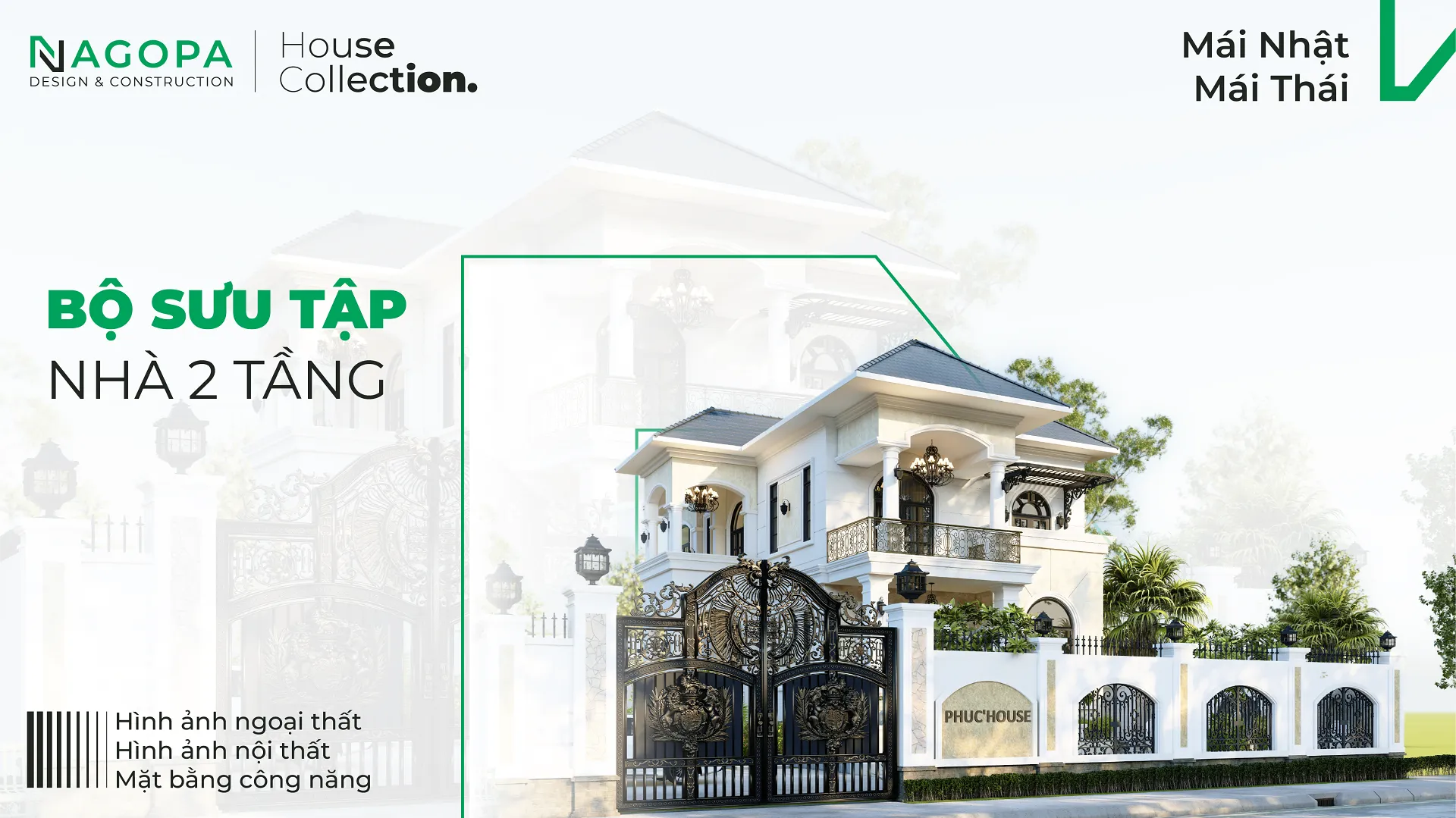 những dự án nhà 2 tầng đẹp nagopa
