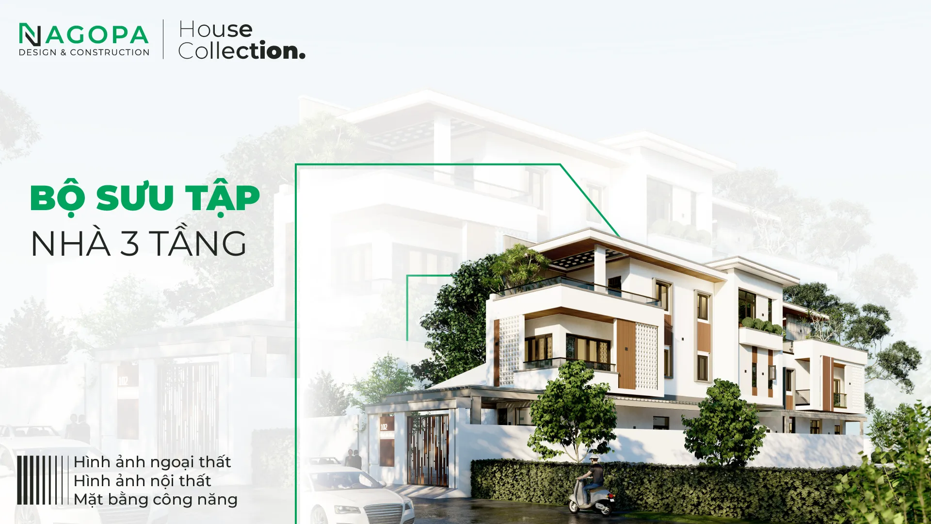 những mẫu nhà 3 tầng đẹp nagopa