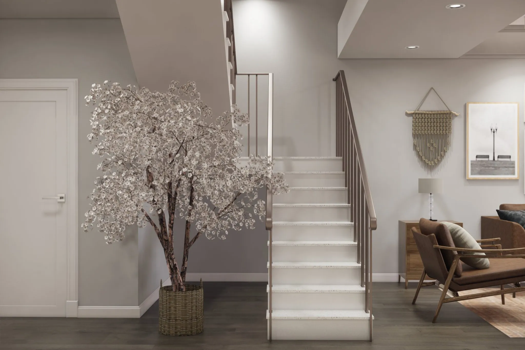 cầu thang inox nhà ống đẹp 1