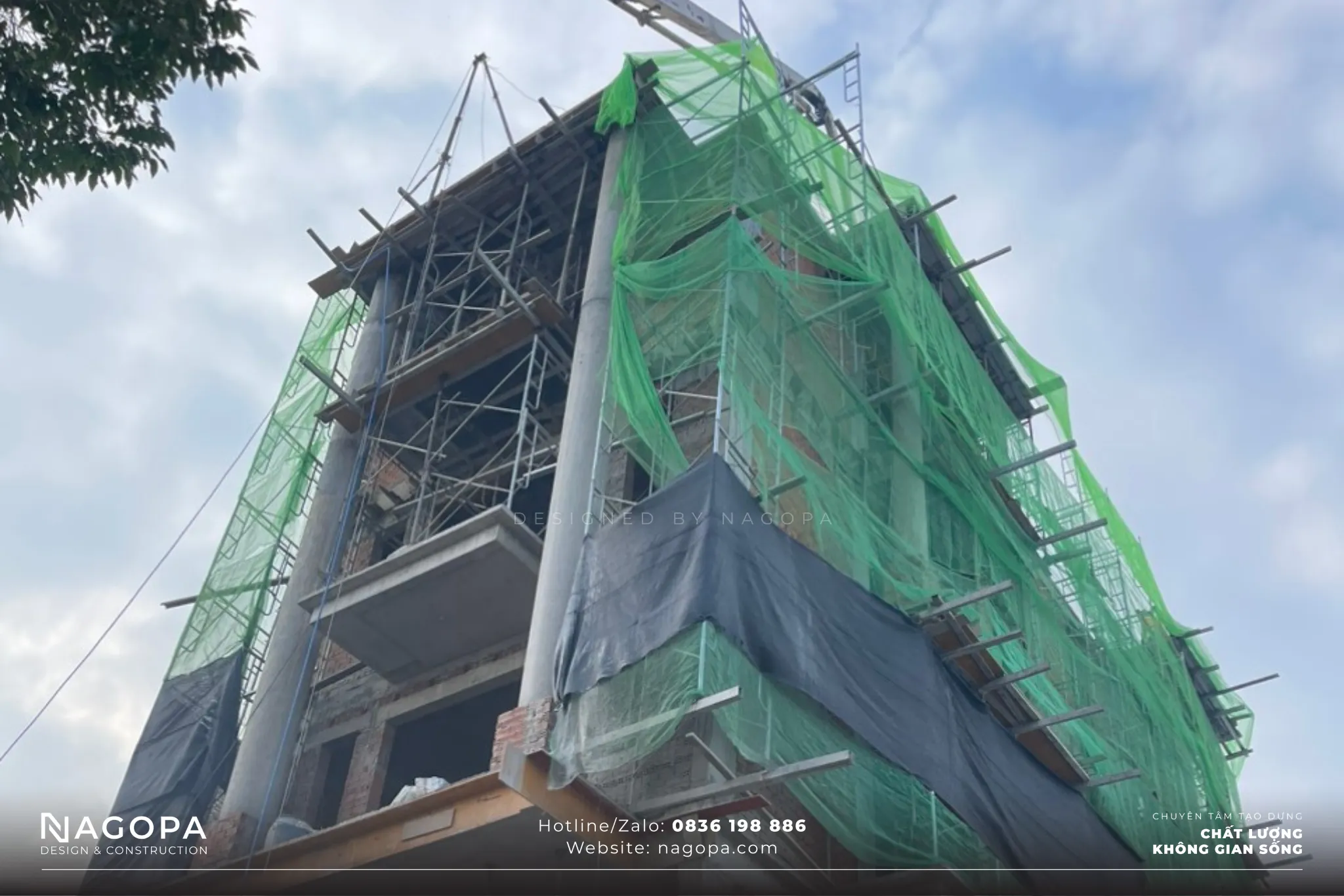 đổ bê tông dầm sàn tầng 5 công trình ps house dầu tiếng 2