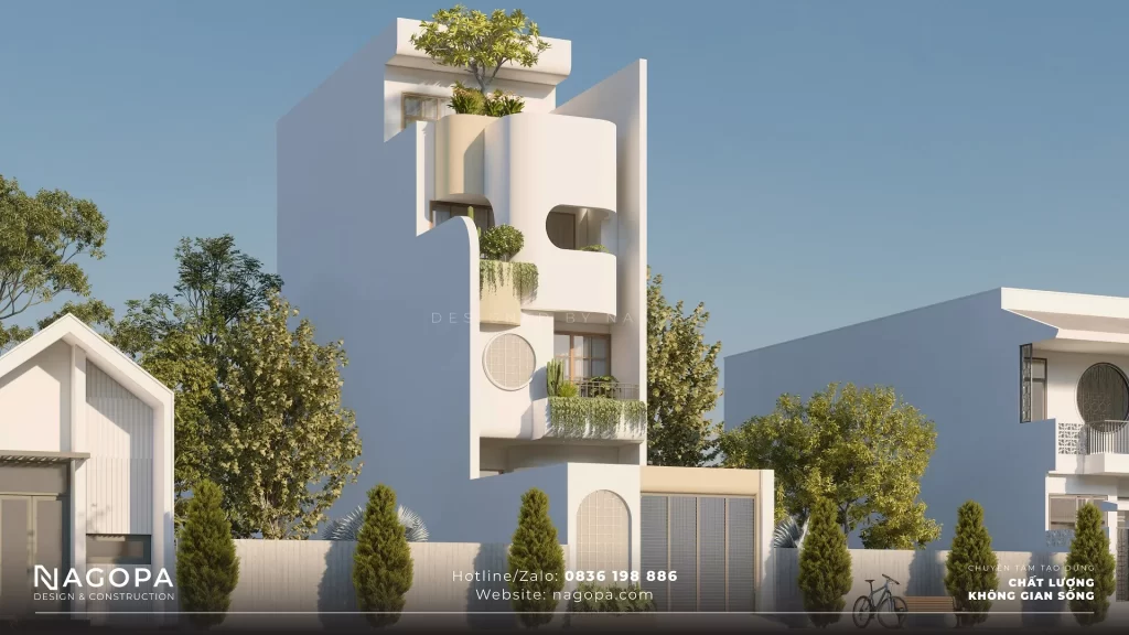 La's House - Nhà phố 4 tầng phong cách địa trung hải 1