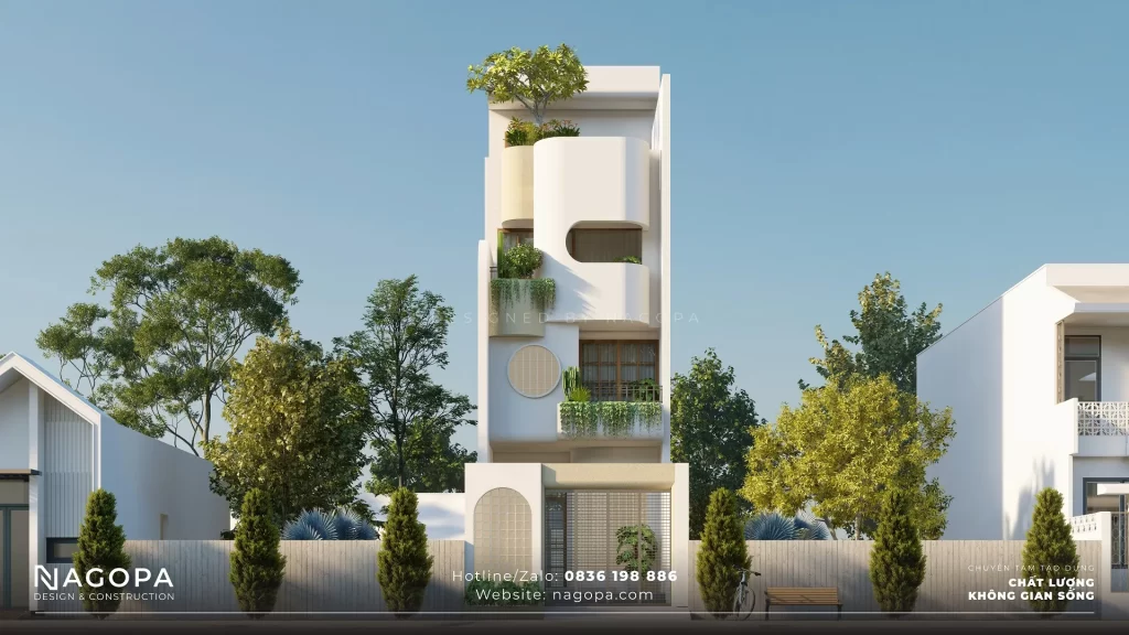 La's House - Nhà phố 4 tầng phong cách địa trung hải