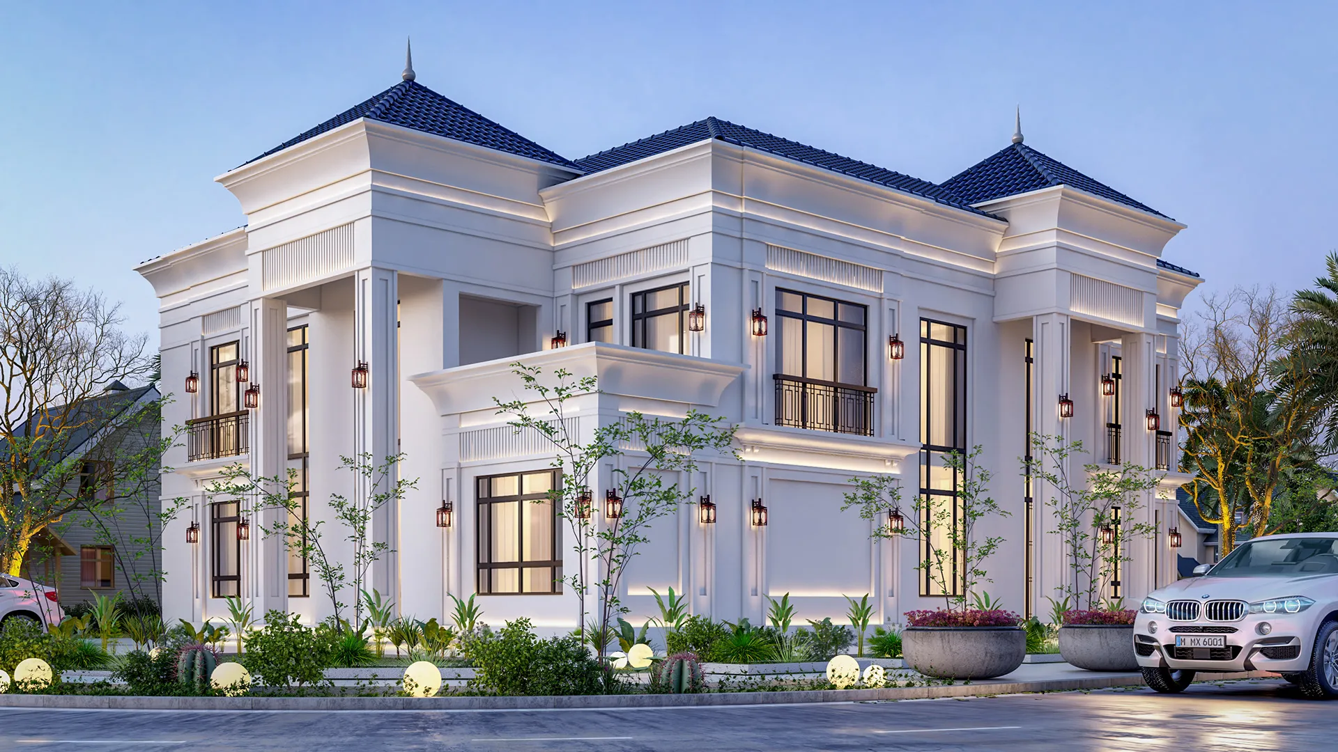 mẫu biệt thự lâu đài 2 tầng đầy đẳng cấp 1