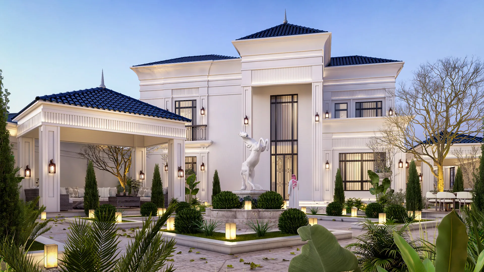 mẫu biệt thự lâu đài 2 tầng đầy đẳng cấp