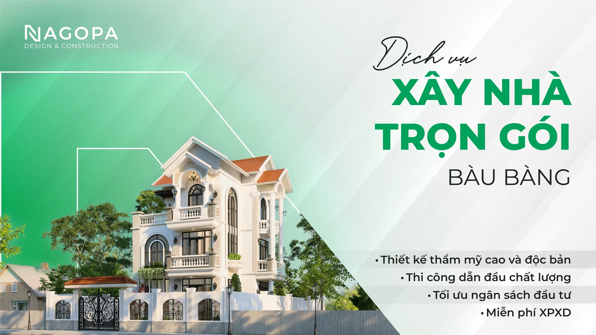 nhà thầu xây dựng nhà trọn gói bàu bàng