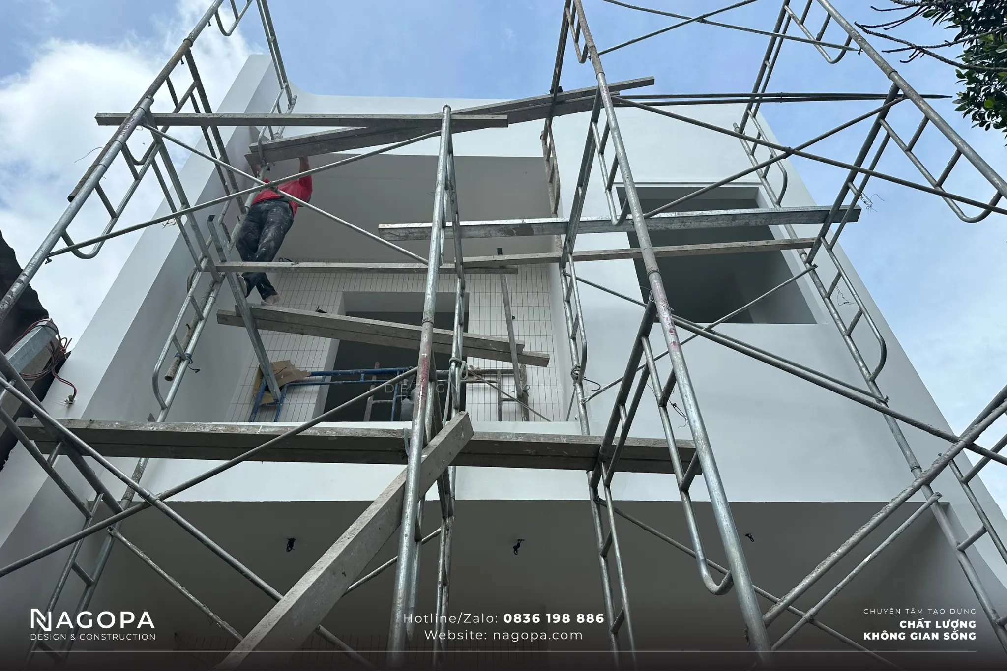 tiến độ giai đoạn hoàn thiện công trình hangs house thủ dầu một 1