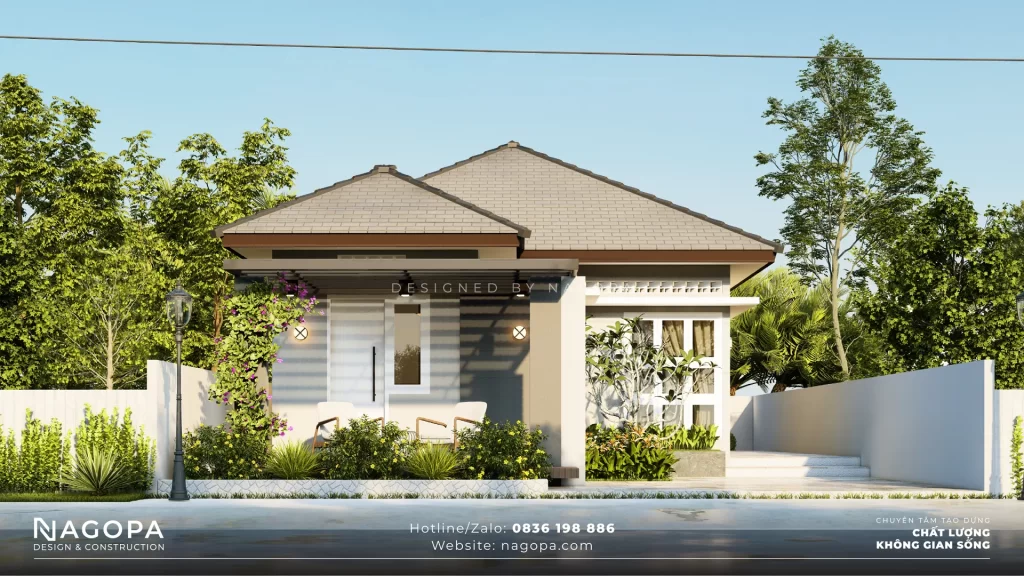 ts house nhà 1 tầng mái nhật 70m2