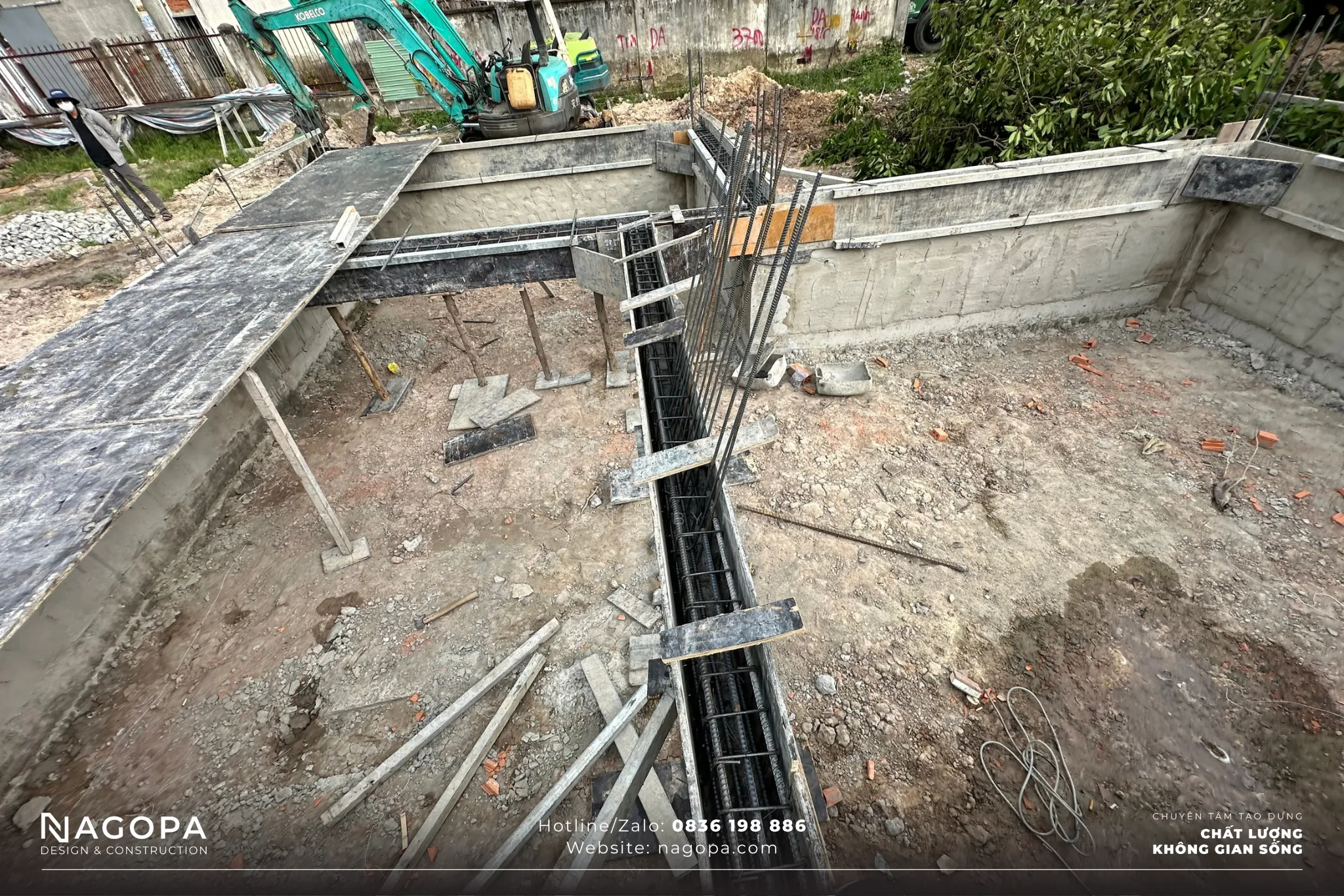 hạng mục thi công đà kiềng công trình duyen house thủ dầu một 1