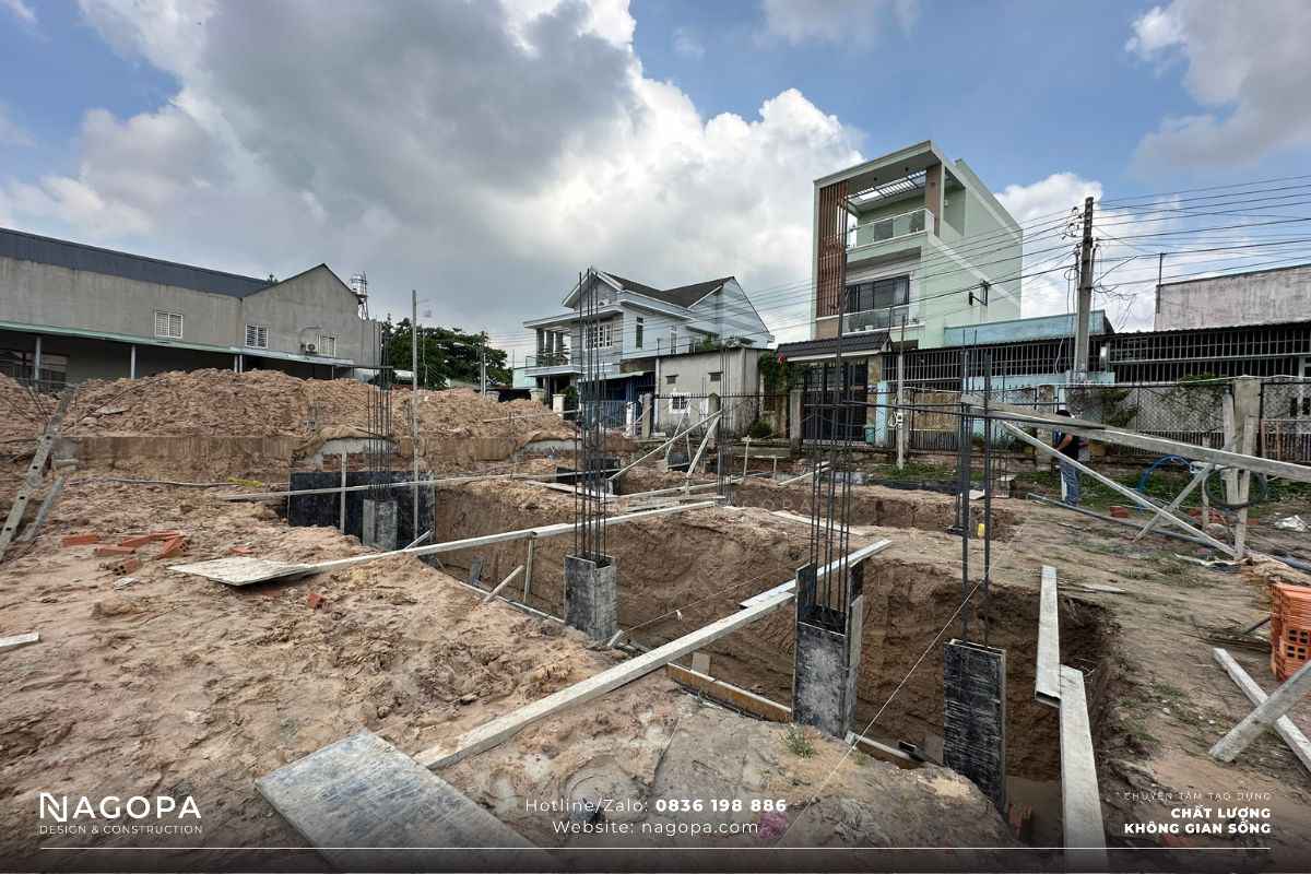 lắp dựng cốt thép móng nghias house thủ dầu một