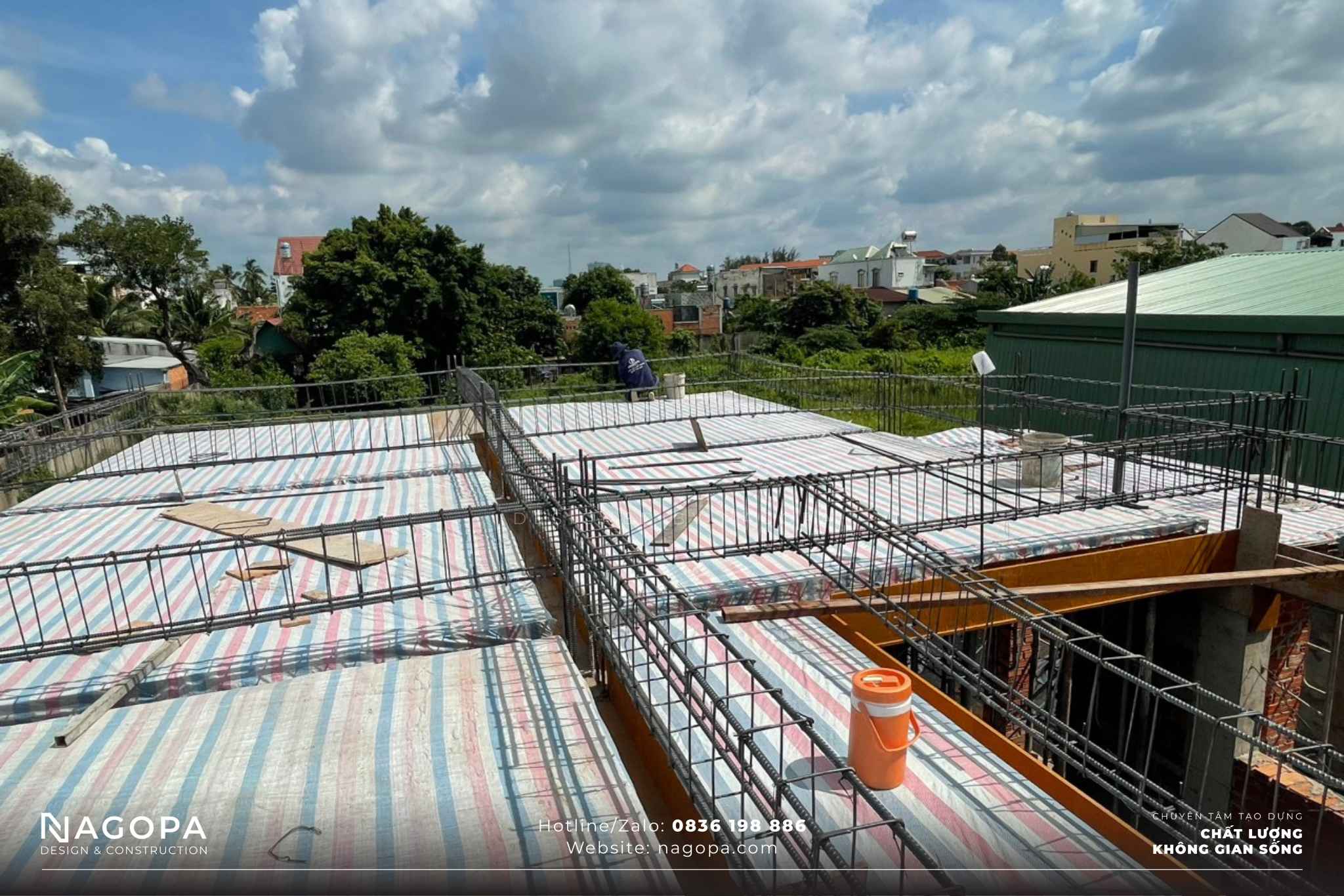 thi công thép dầm sàn cường house tại thuận an 6