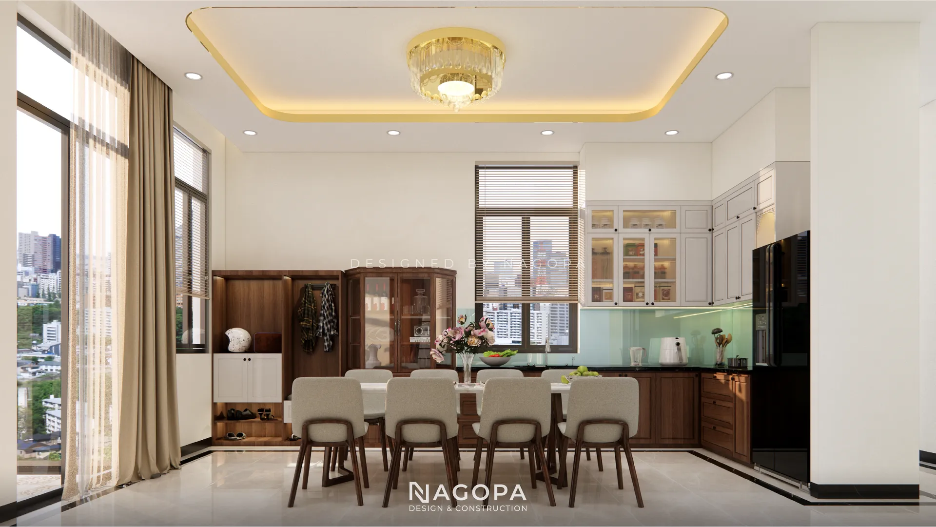 thiết kế nội thất phòng bếp duyens house thủ dầu một 1