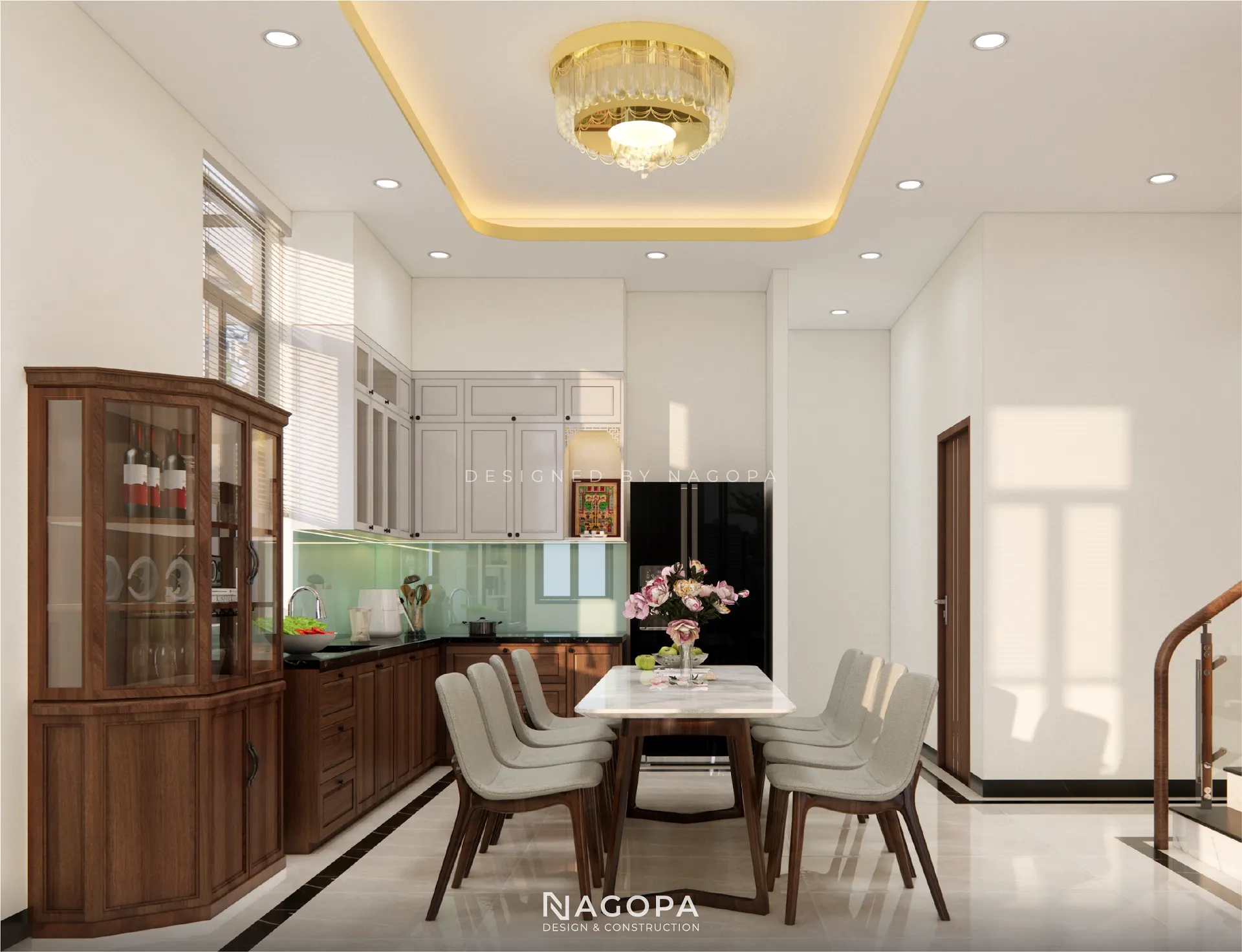 thiết kế nội thất phòng bếp duyens house thủ dầu một