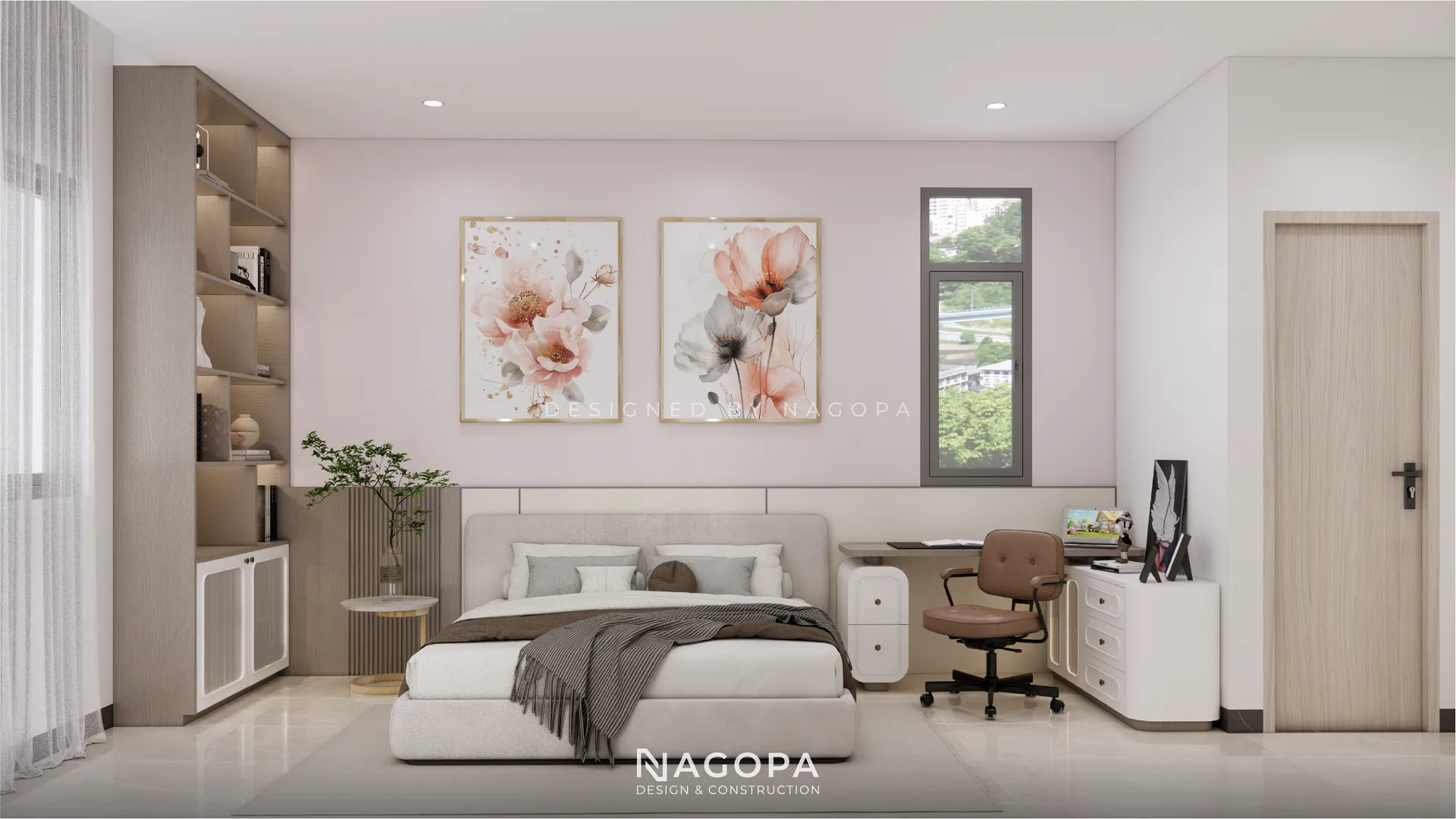 thiết kế nội thất phòng ngủ duyens house thủ dầu một 1