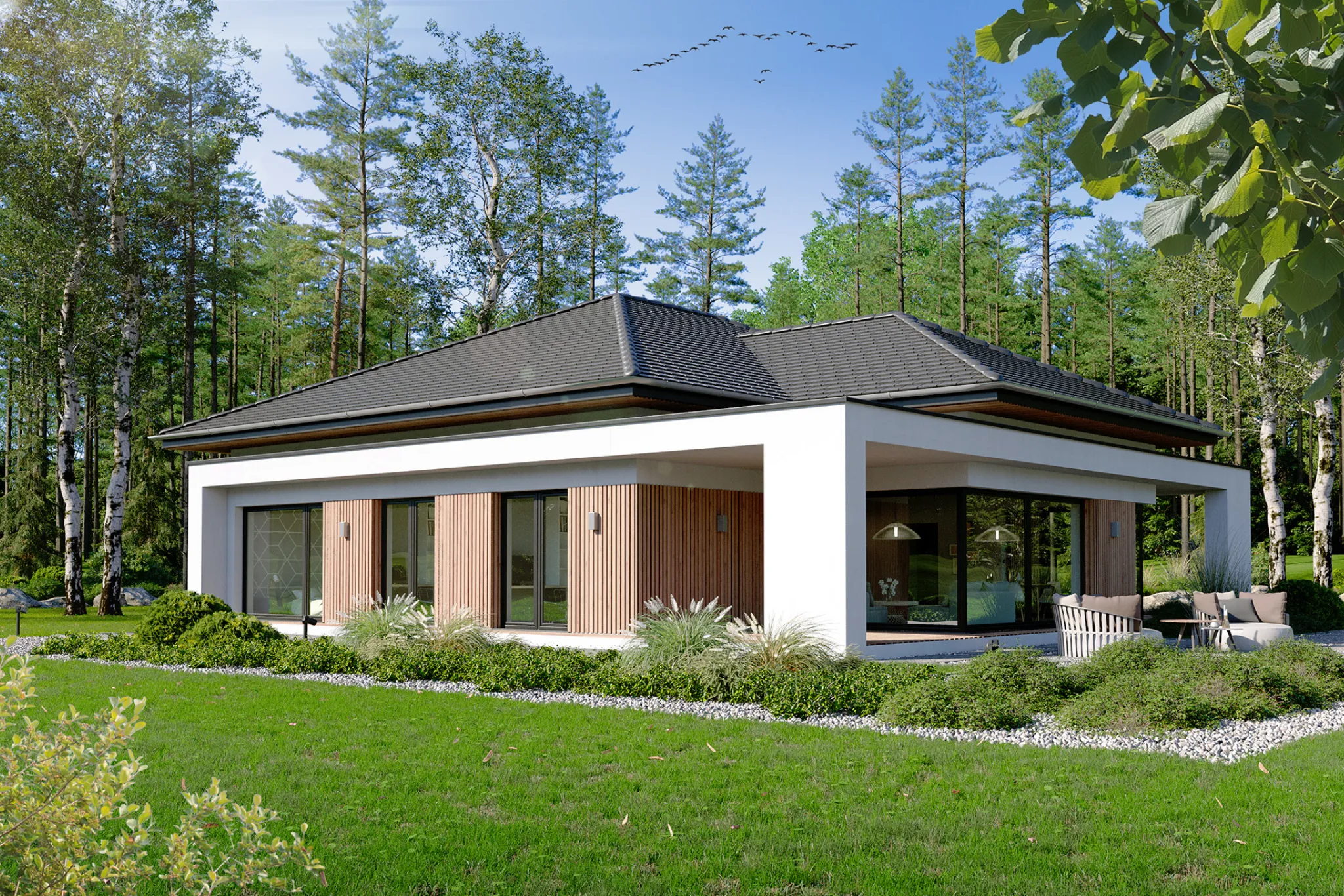 biệt thự nhà vườn 1 tầng châu âu 1