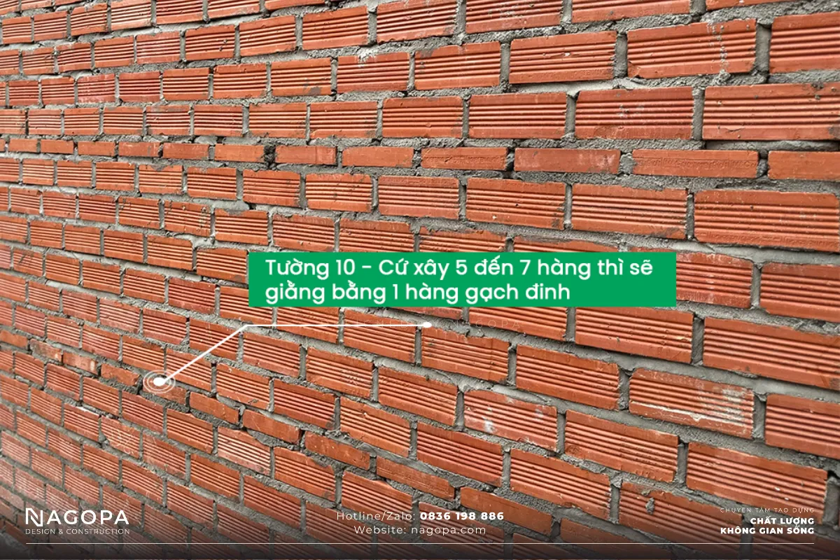 kỹ thuật xây tường 10 tiêu chuẩn cao