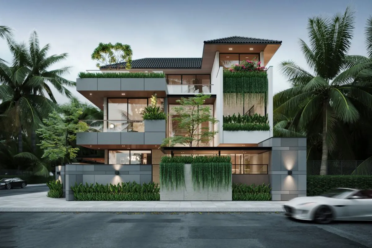 nhà lô góc 2 mặt tiền 3 tầng mái nhật 1