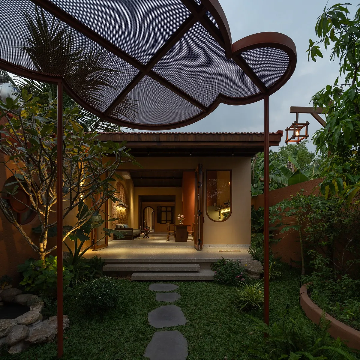 bậc tam cấp bay ứng dụng trong nhà cấp 4 1