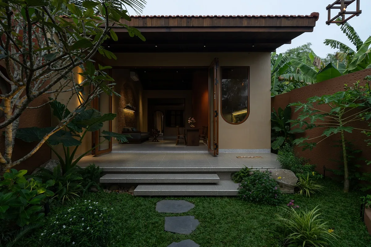 bậc tam cấp bay ứng dụng trong nhà cấp 4