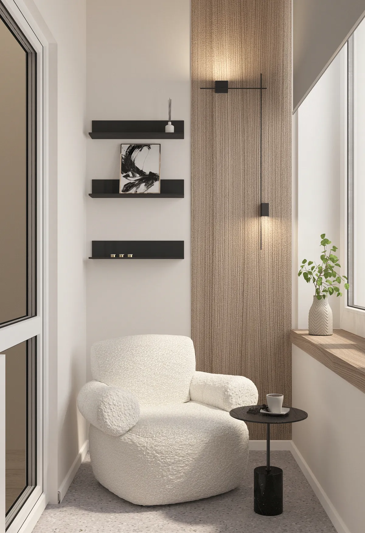 không gian lô gia thư giãn 2