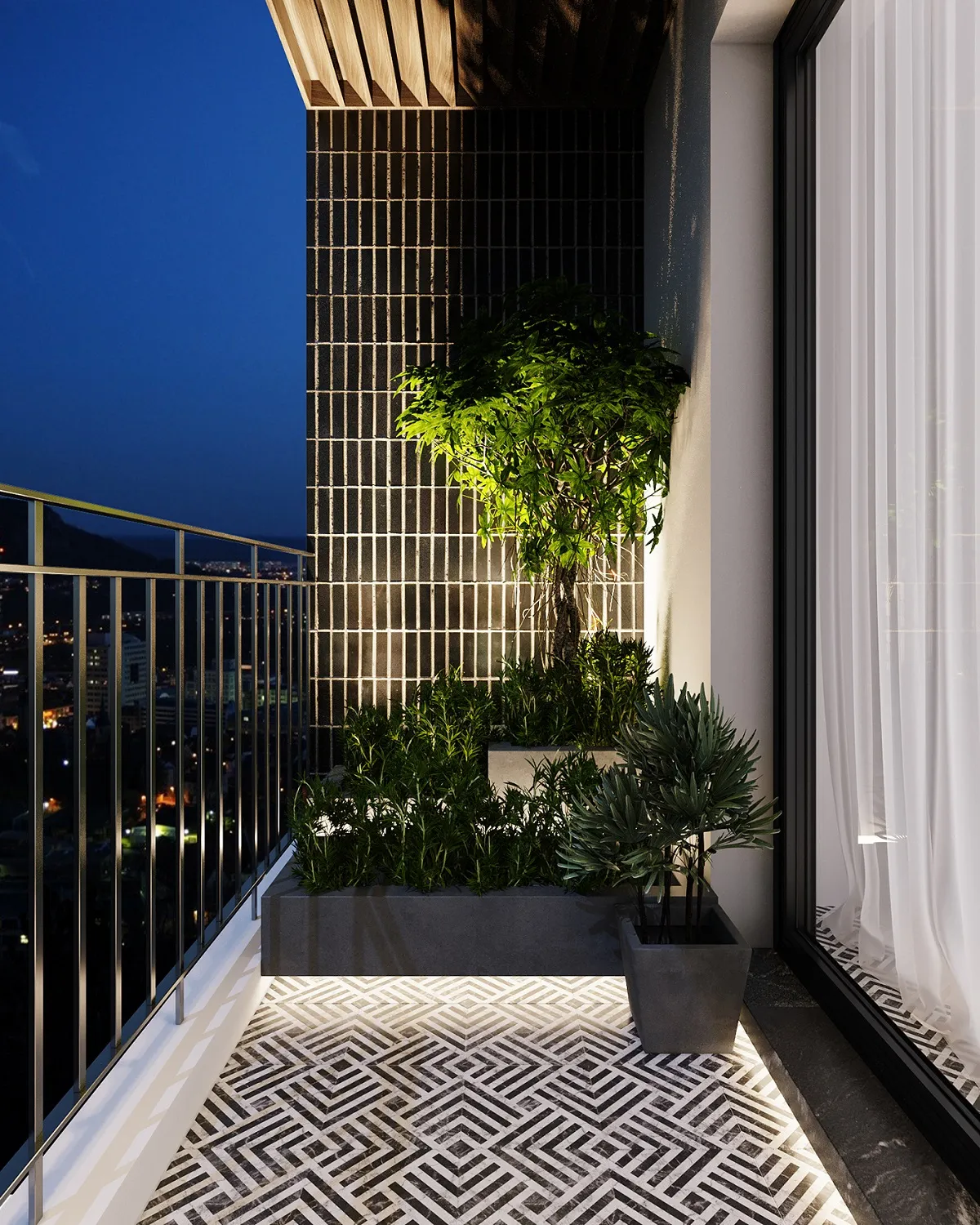 không gian lô gia tiện nghi 1