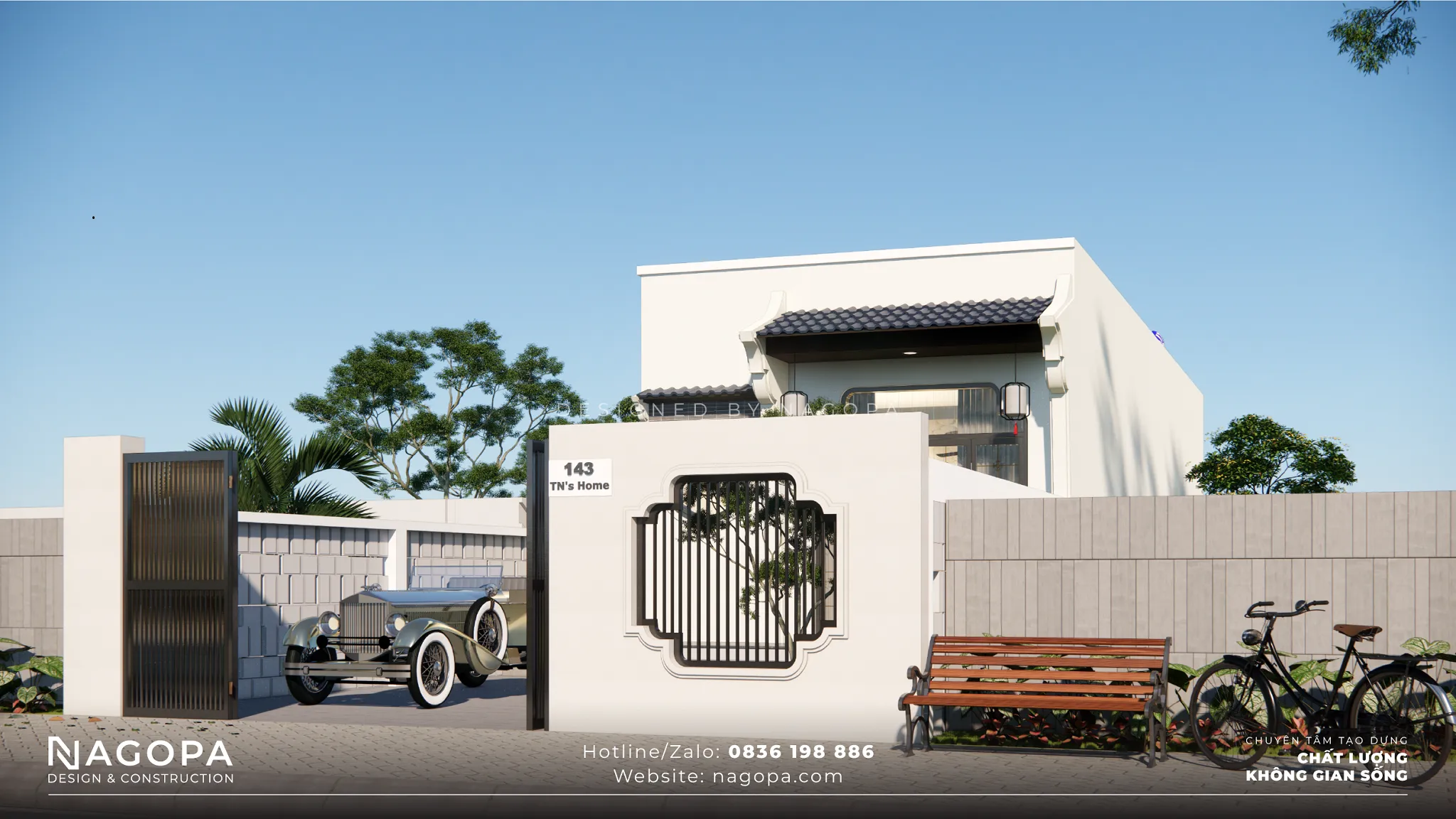 Truong's House - Nhà cấp 4 kiến trúc Indochine | GO2438 7