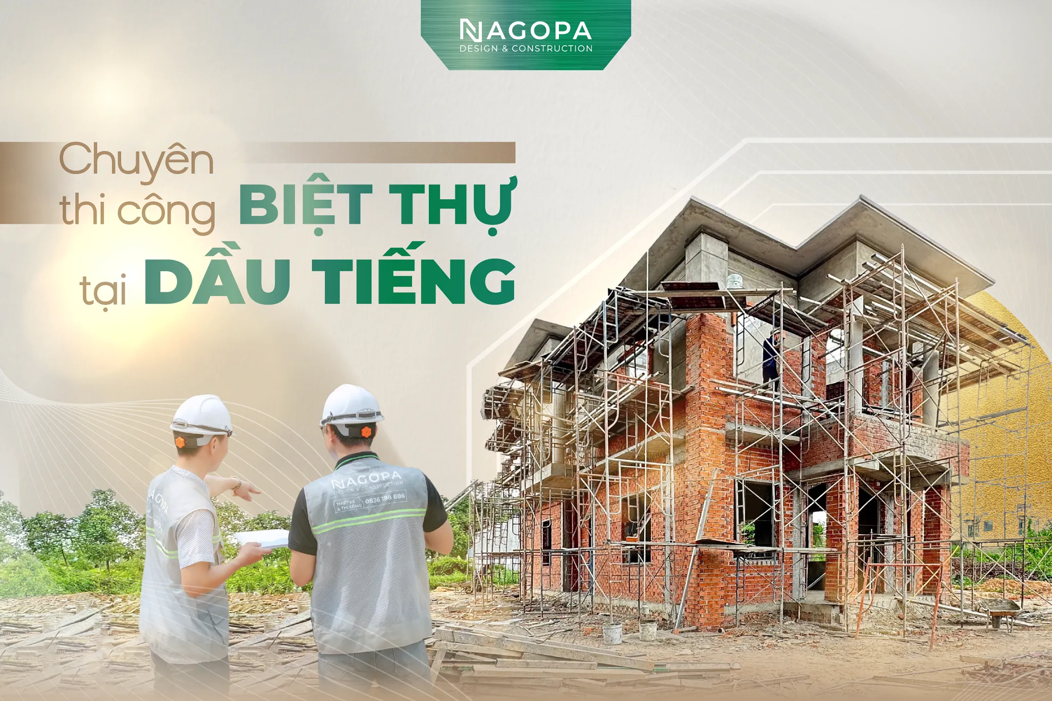 chuyên thi công biệt thự tại dầu tiếng