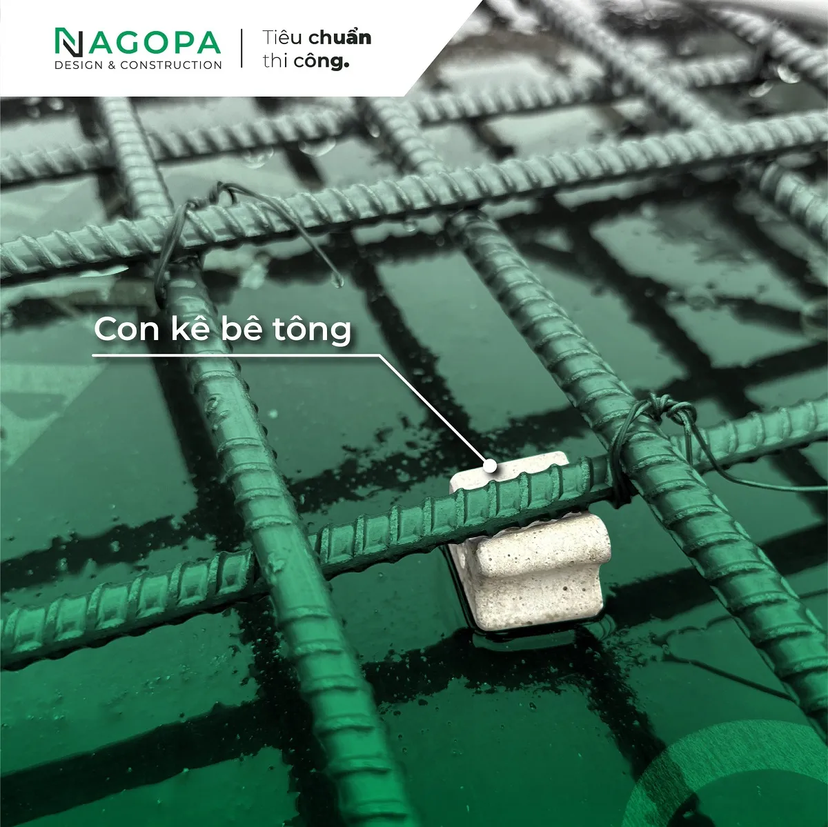 công ty nagopa ứng dụng con kê bê tông vào công trình 2