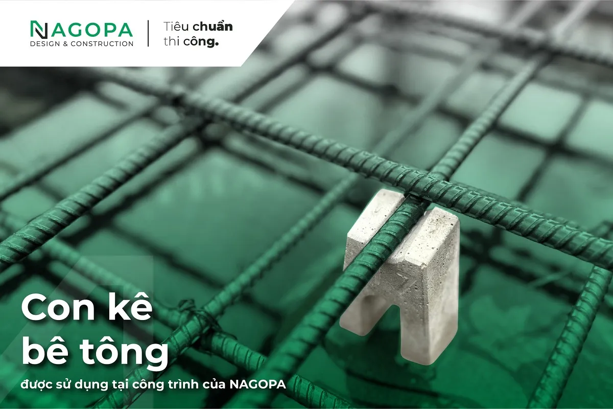 công ty nagopa ứng dụng con kê bê tông vào công trình