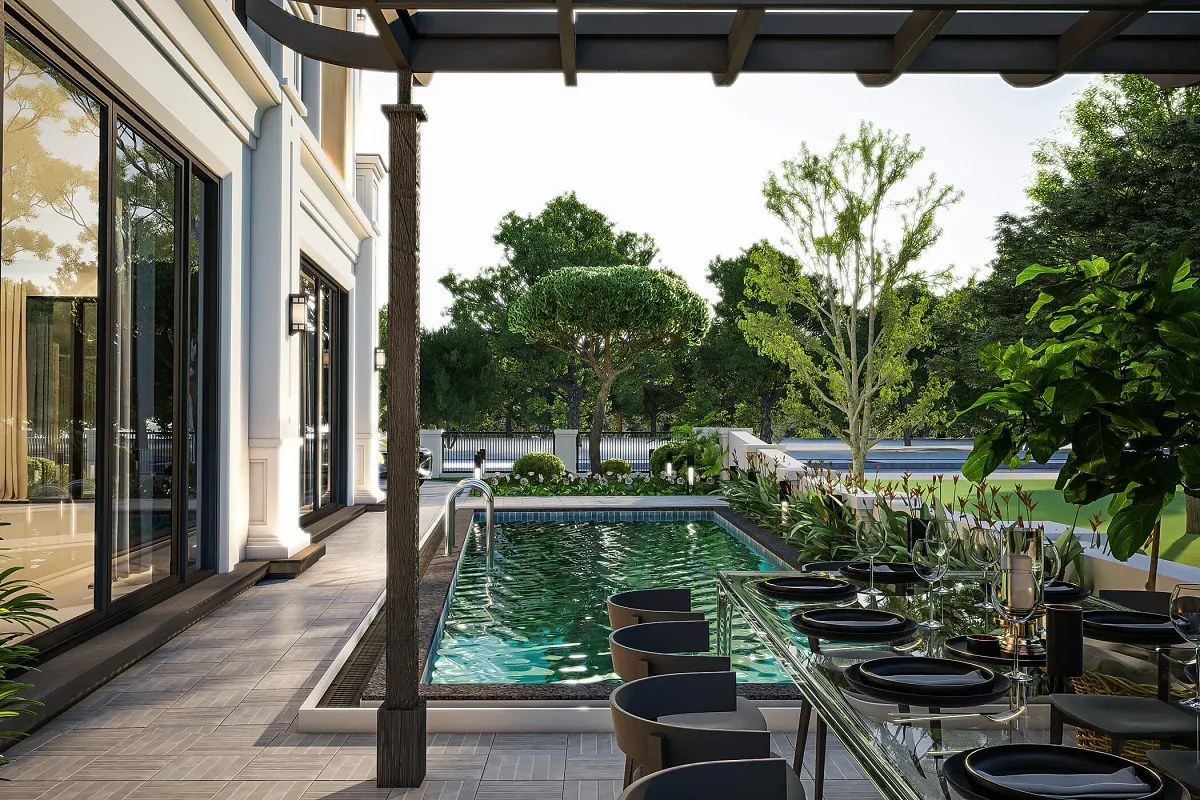 hồ bơi biệt thự gia đình