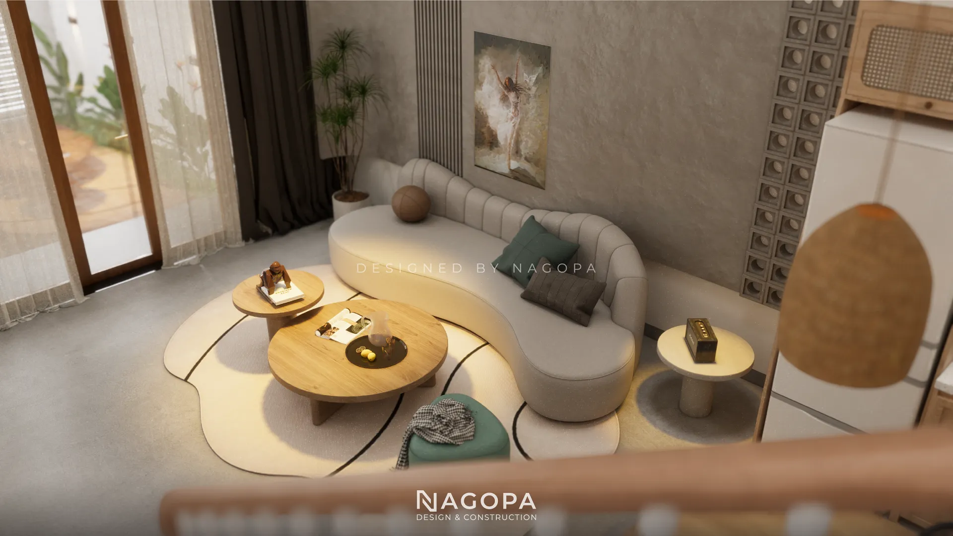 không gian nội thất phòng tắm the nest house go2544 1