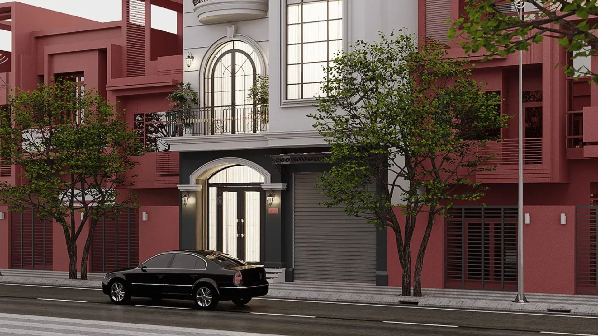 nhà ống tân cổ điển 3 tầng đẹp