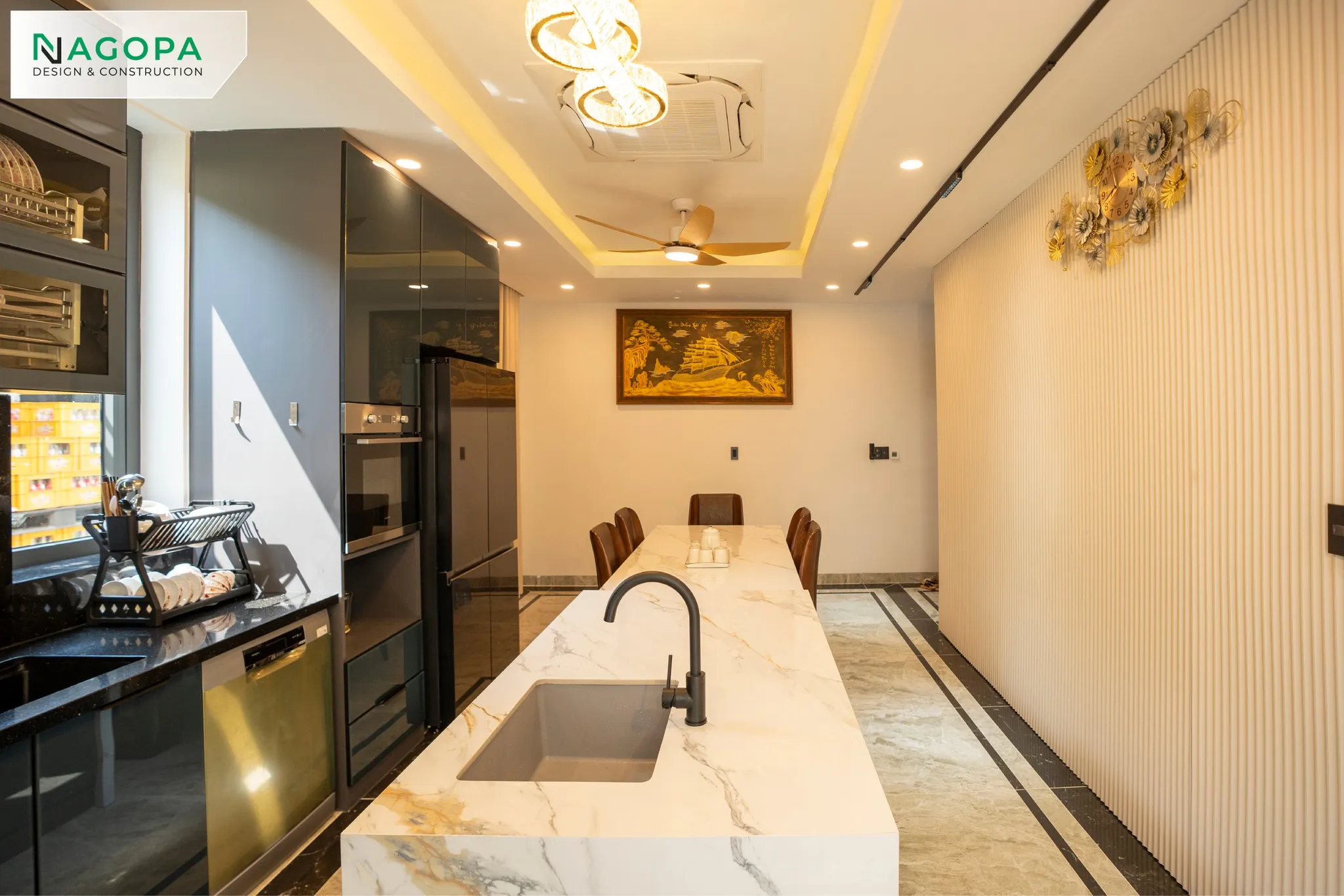 thực tế không gian phòng bếp ps home dầu tiếng 1