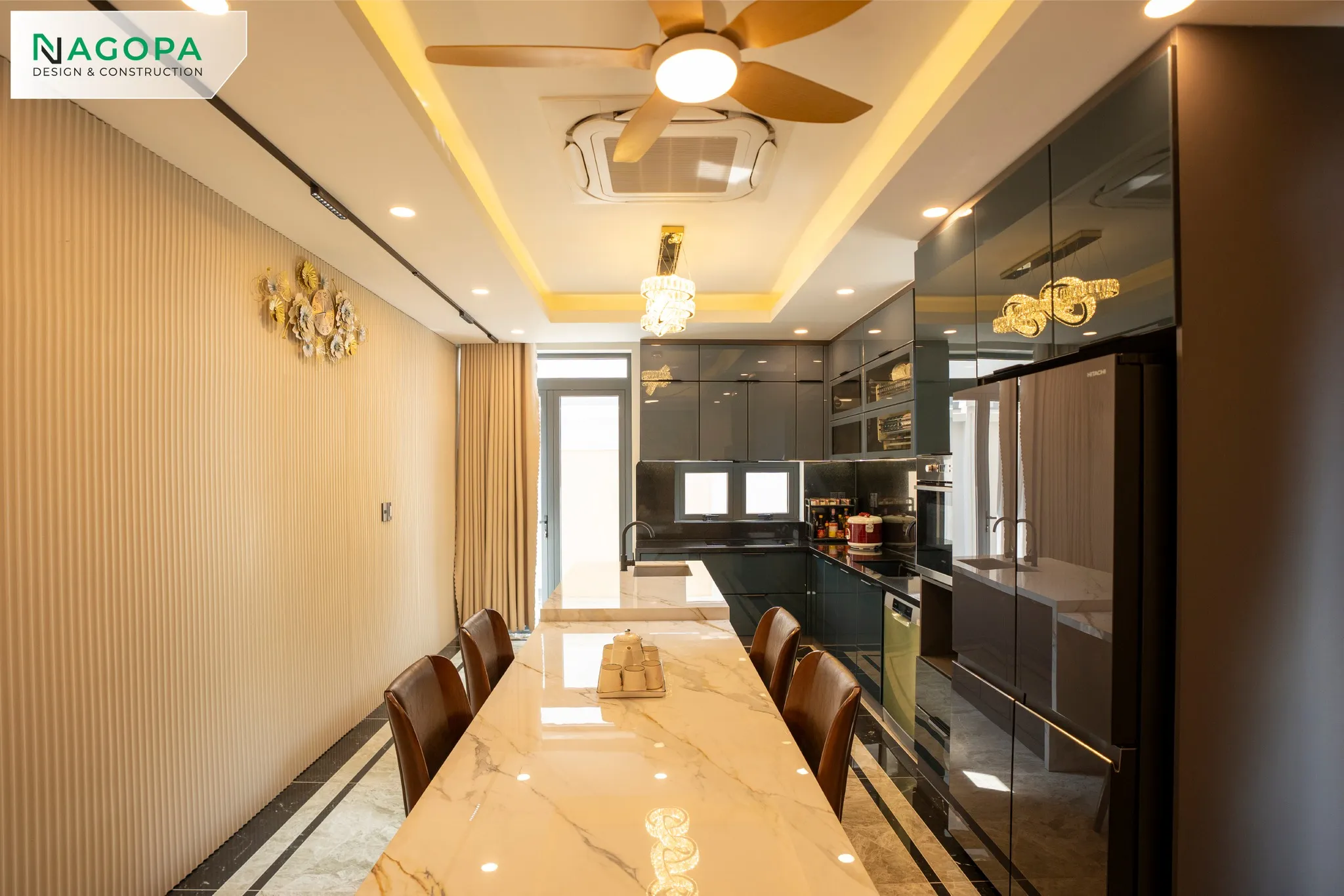 thực tế không gian phòng bếp ps home dầu tiếng 3