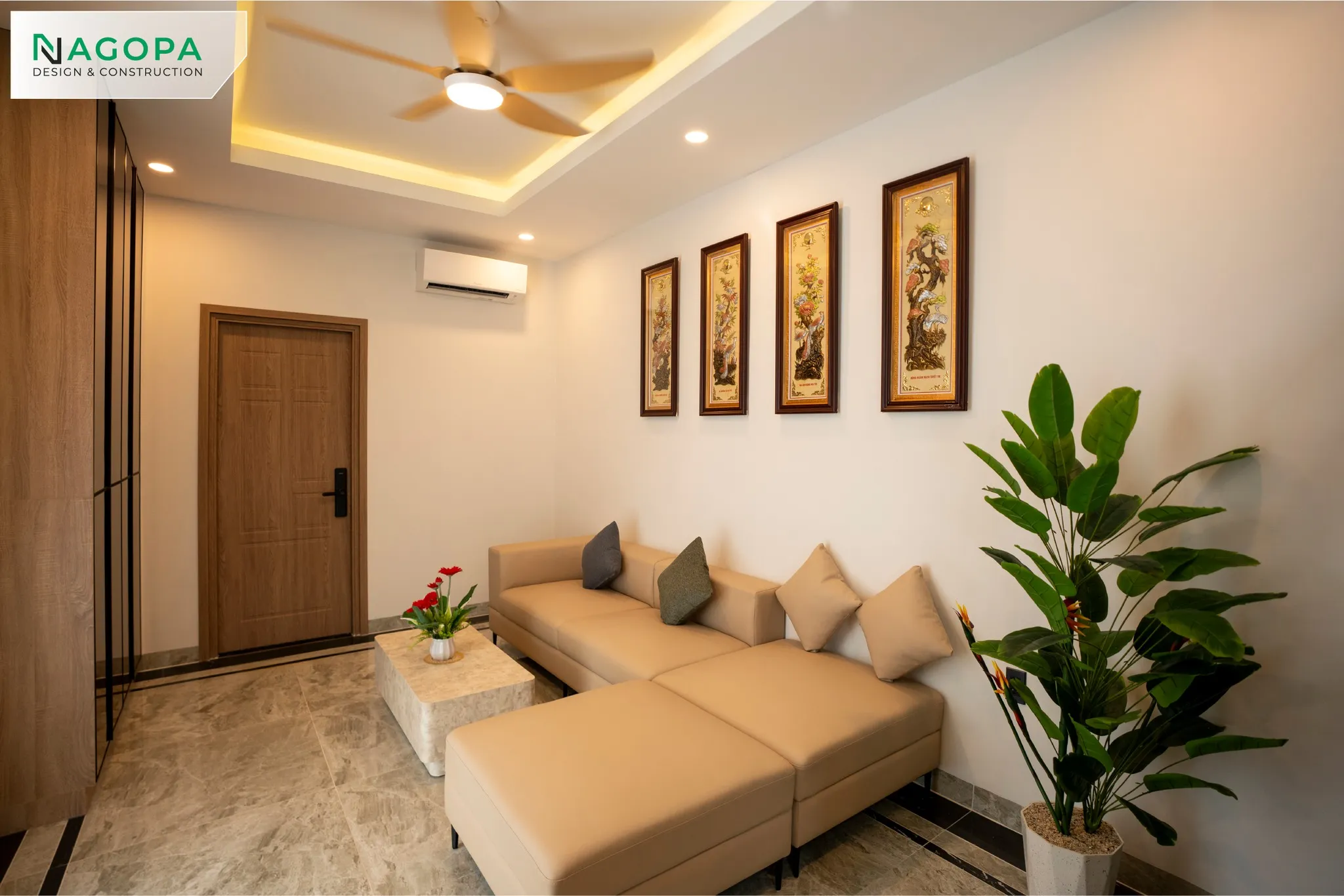 thực tế không gian phòng sinh hoạt chung ps home dầu tiếng 1