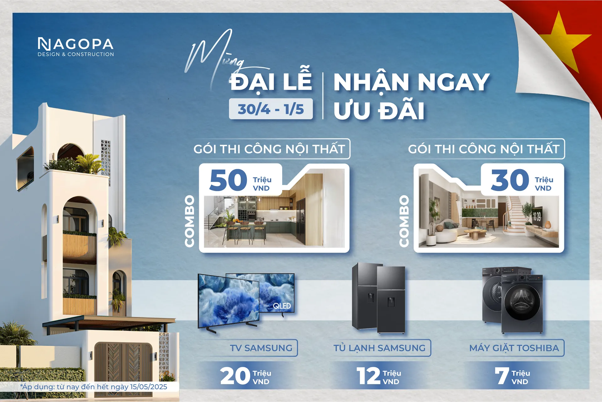 ưu đãi xây nhà 30/4 1/5 2025 1