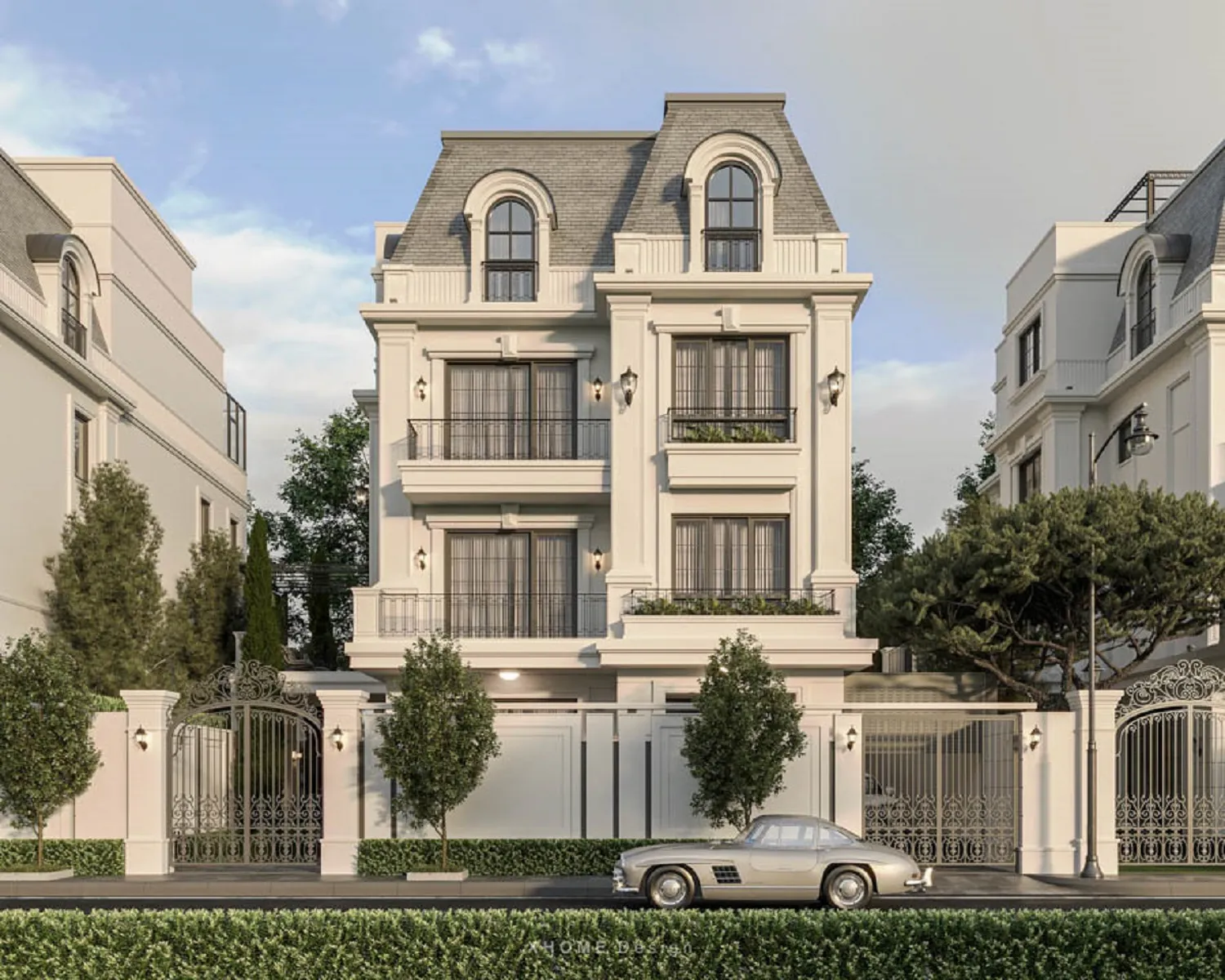 cổng biệt thự phong cách tân cổ điển