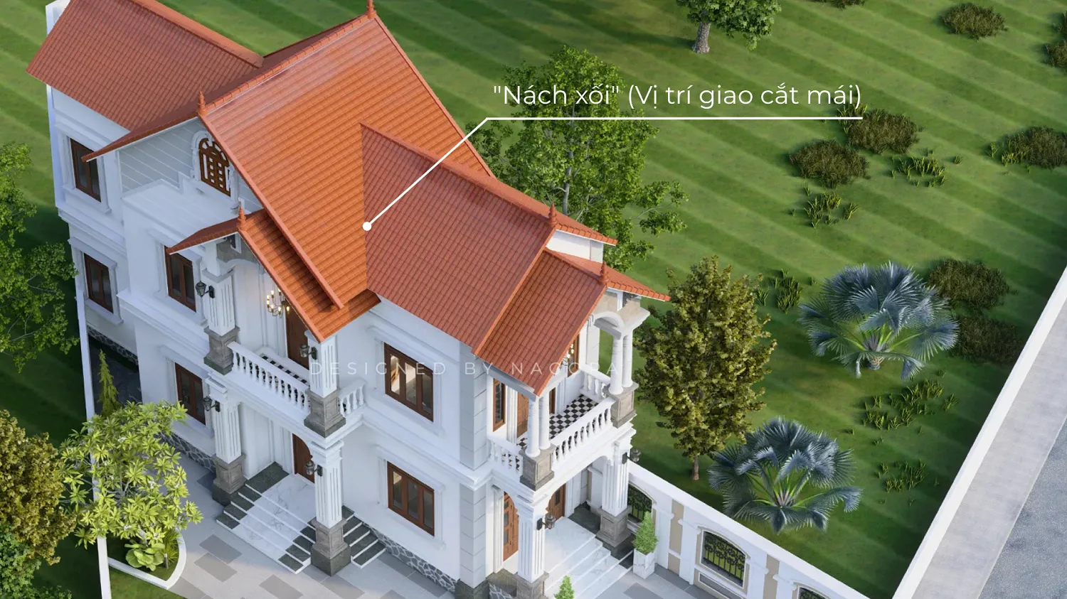 lưu ý vị trí giao cắt mái