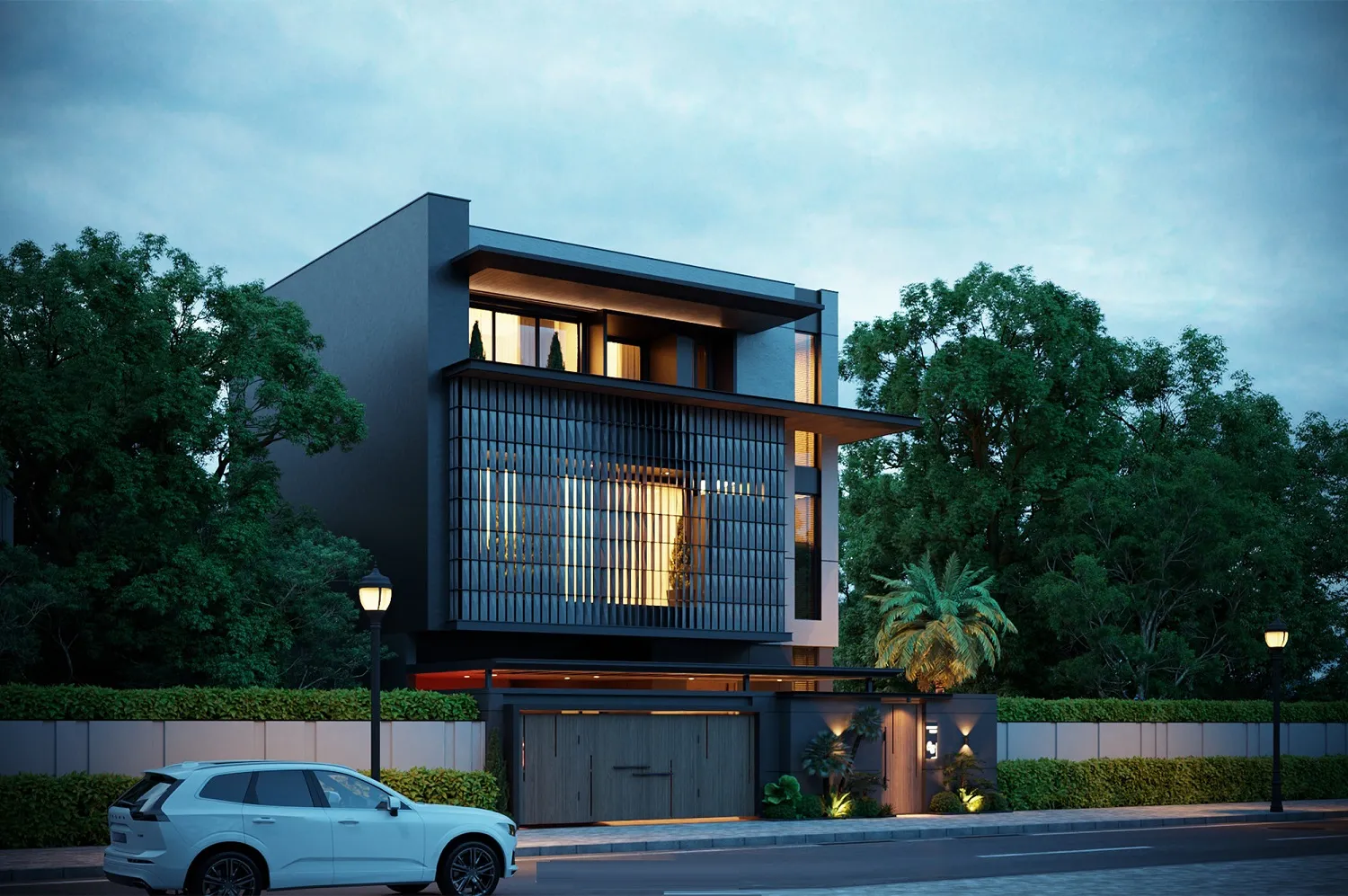 nhà biệt thự phố 3 tầng sang trọng