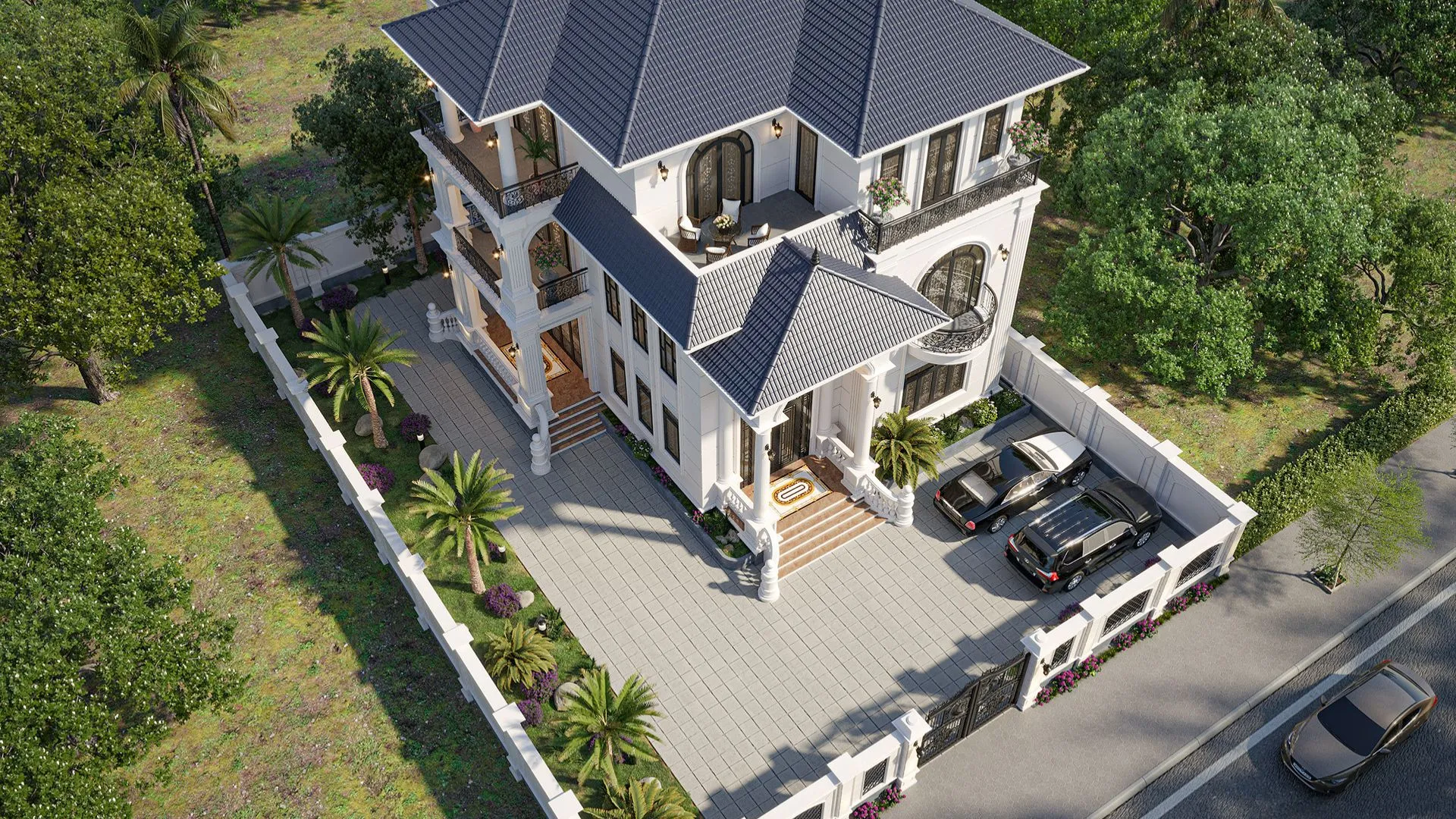 nhà mái nhật 3 tầng đẹp