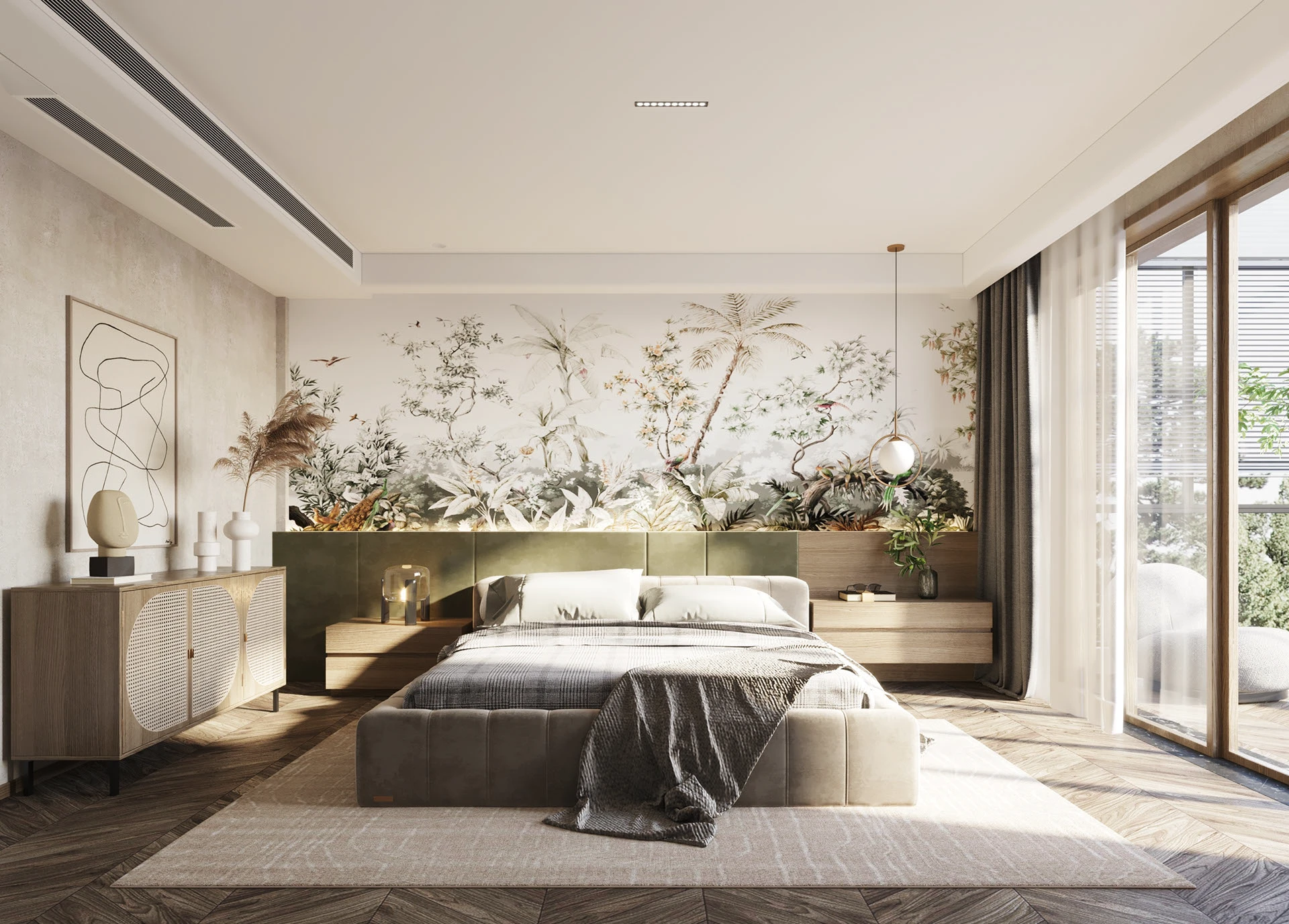 phòng ngủ phong cách bắc âu tối giản